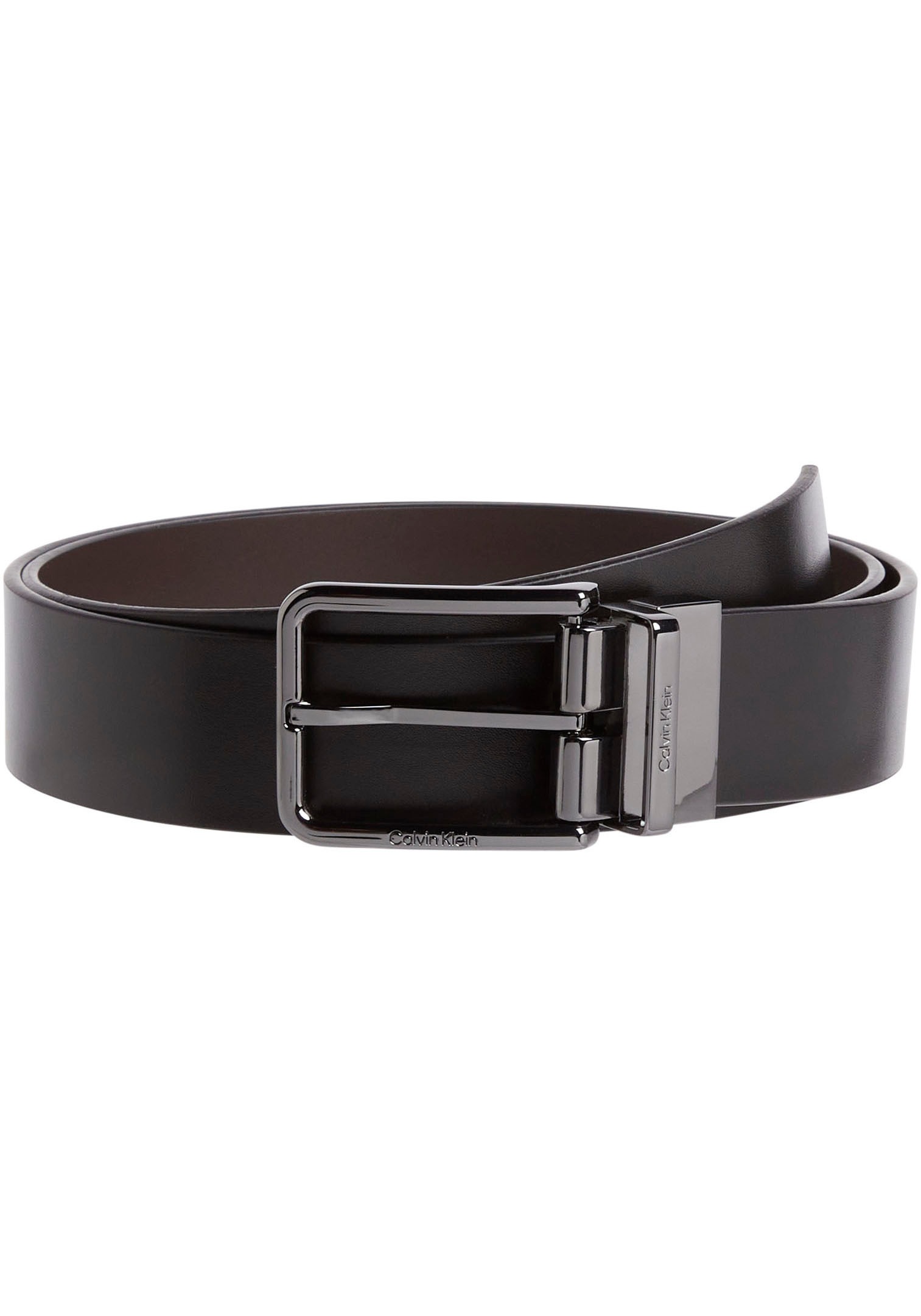 Calvin Klein Ledergürtel »GS 2 BUCKLES 1 STRAP BELT SET«, (Set, 3, 3er), mit Logoprägung