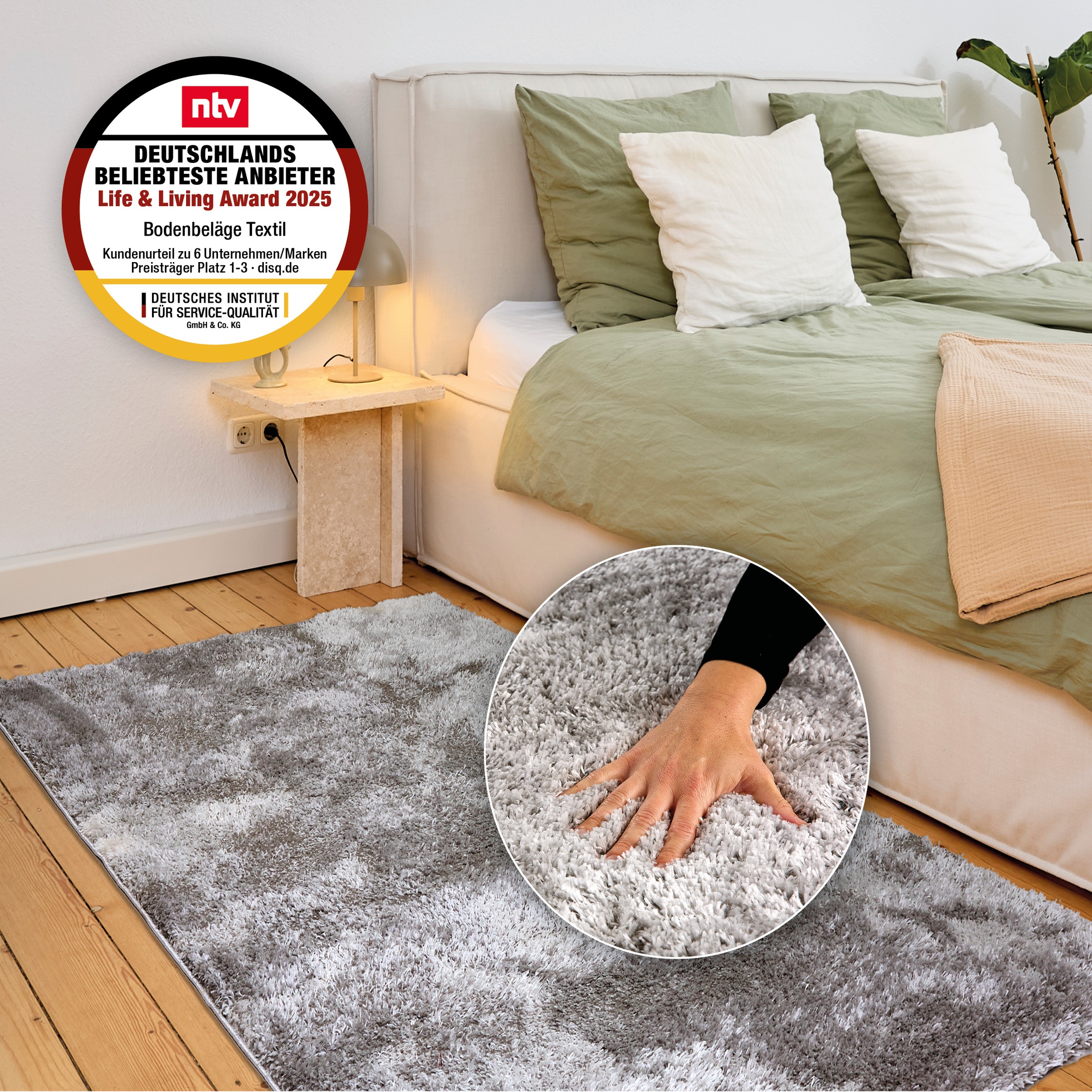 ASTRA Hochflor-Teppich »Paulie 251« rechteckig 25 mm Höhe Langflor, Shaggy, Wohnzimmer, Schlafzimmer