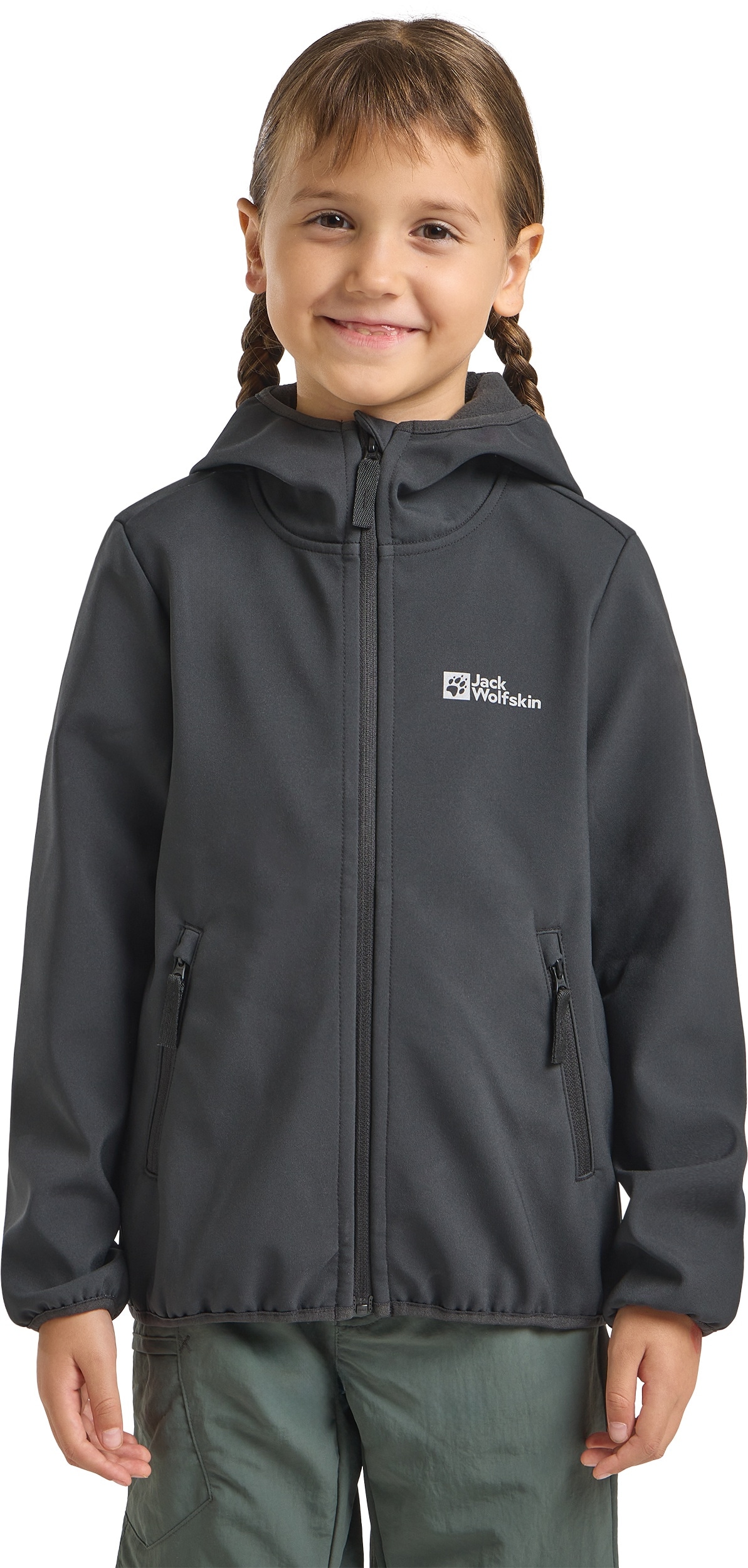 Jack Wolfskin Softshelljacke »FOURWINDS JACKET KIDS«, mit Kapuze