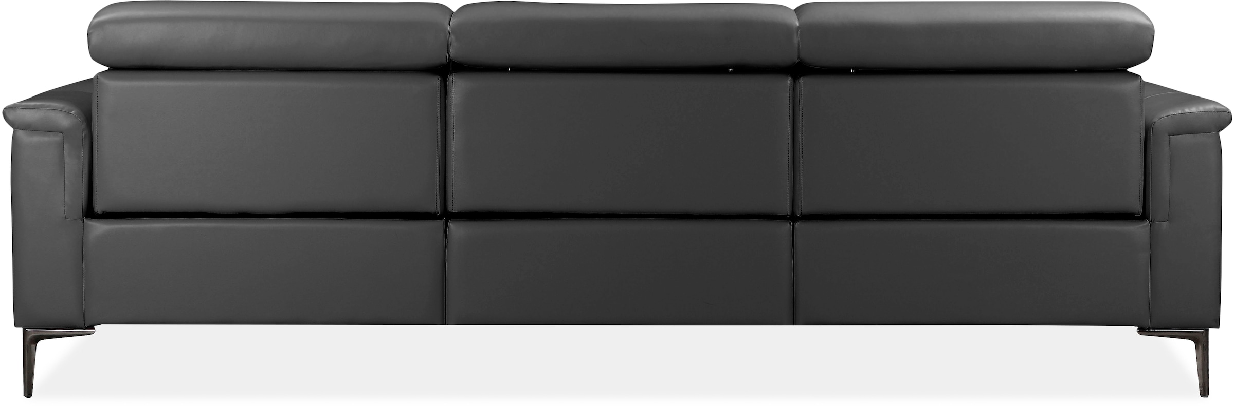 GOODproduct Ecksofa »LUND, Naturleder, L-Form, 261cm, man./elektr. Relaxfunktion (USB-A)« und Kopfteilverstellung