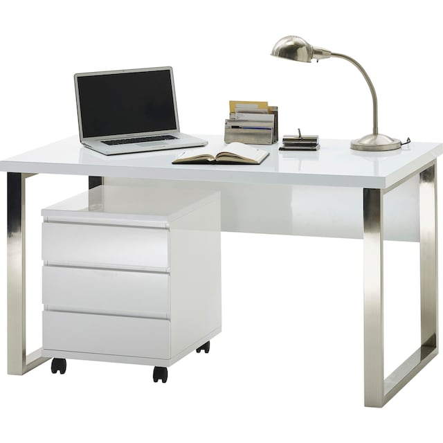 MCA furniture Schreibtisch »Sydney«, weiss Hochglanz, Breite 140 cm günstig  kaufen