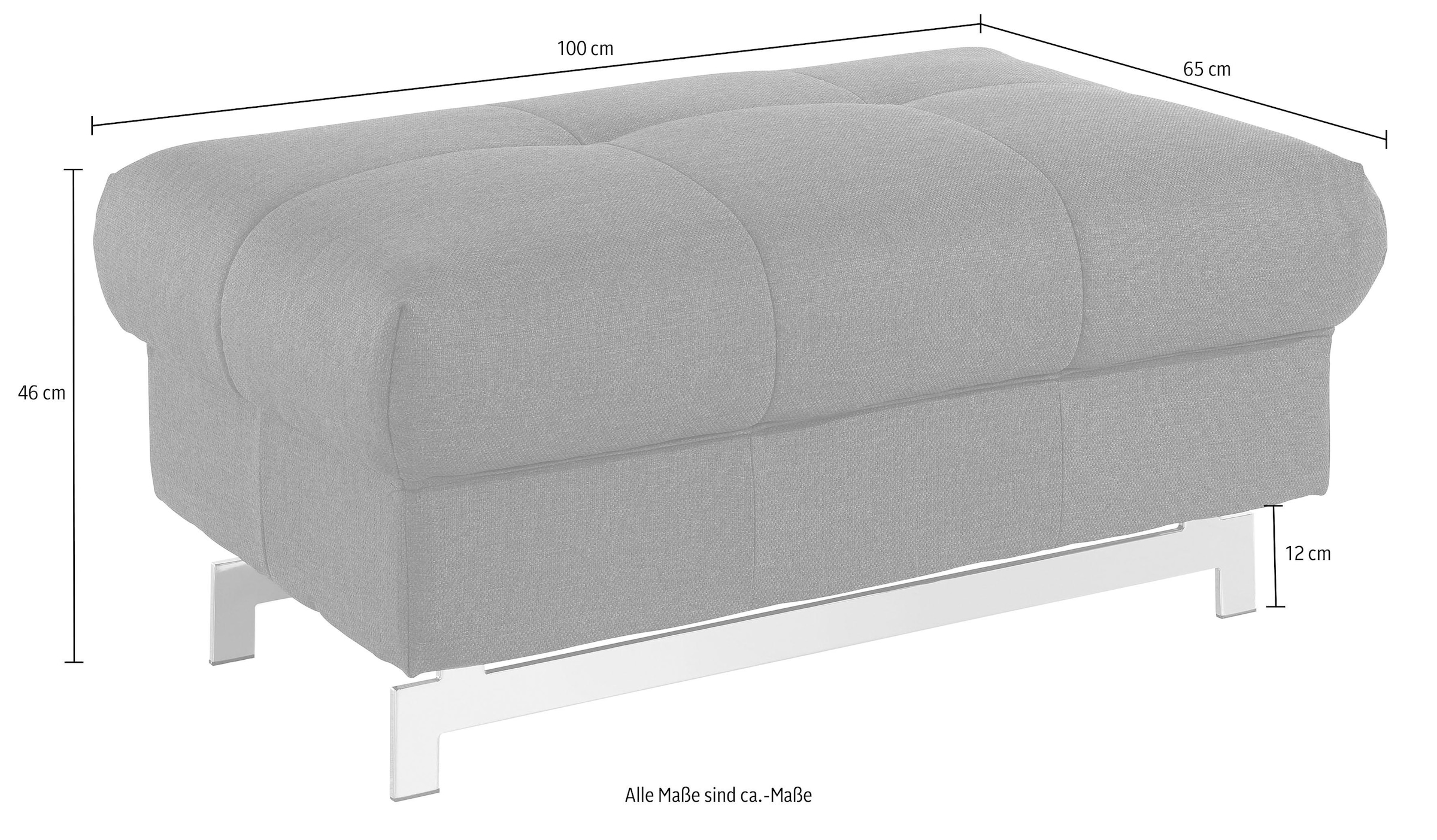 COTTA Hocker »Chef« mit edlen Metallkufen