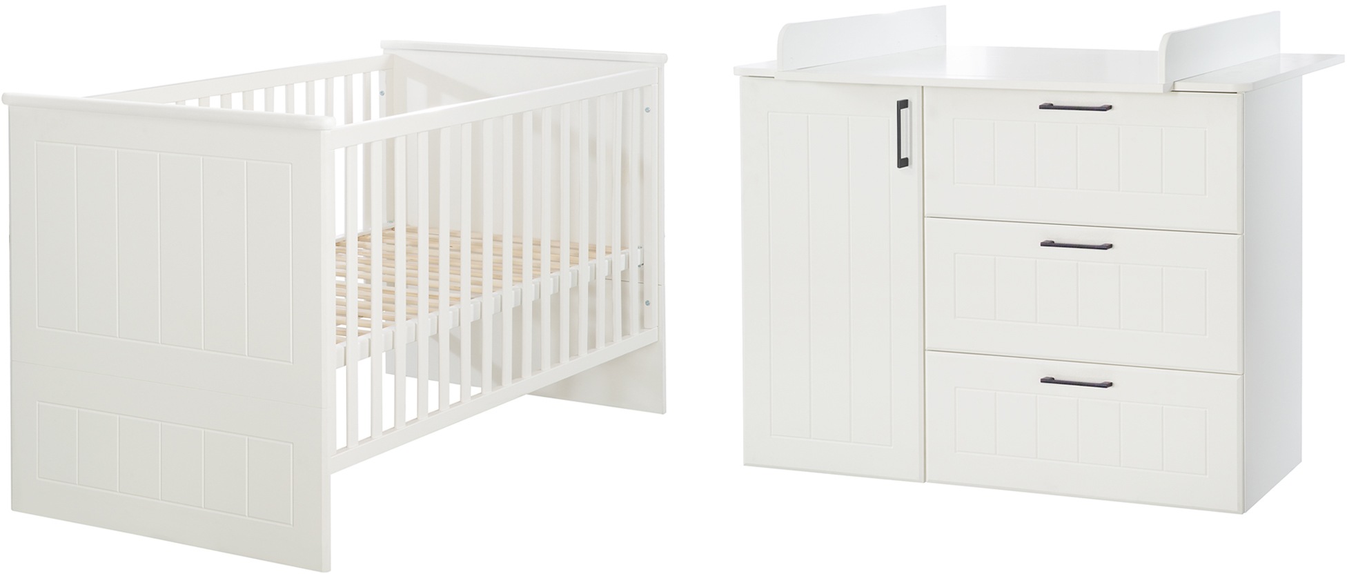 Image of roba® Babymöbel-Set »Sylt«, (Spar-Set, 2 St., Kinderbett, Wickelkommode), mit Kinderbett & Wickelkommode; Made in Europe bei Ackermann Versand Schweiz