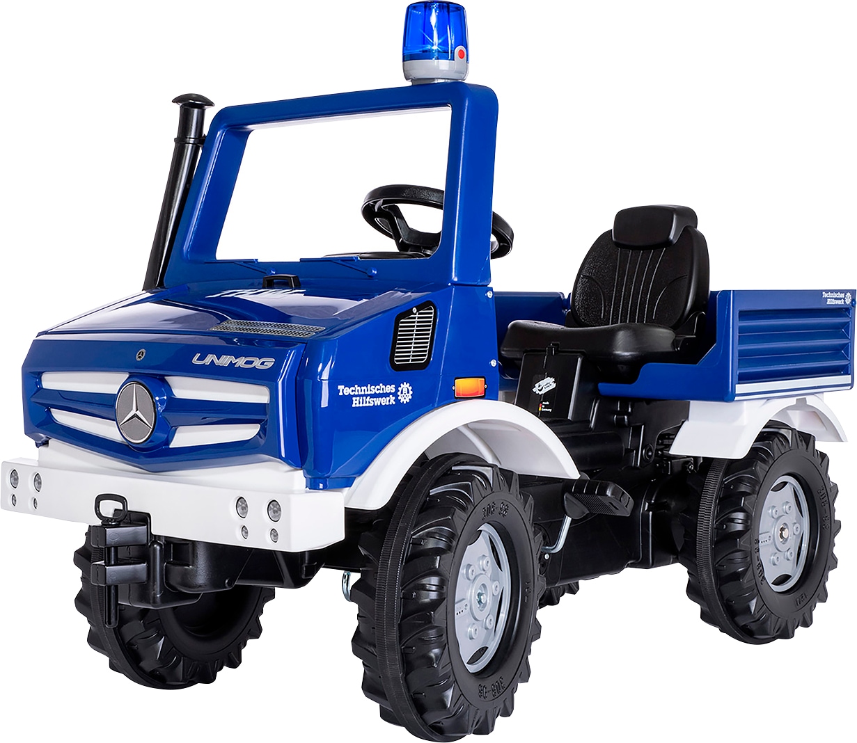 Image of rolly toys Tretfahrzeug "rollyUnimog THW" inkl. rollyFlashlight