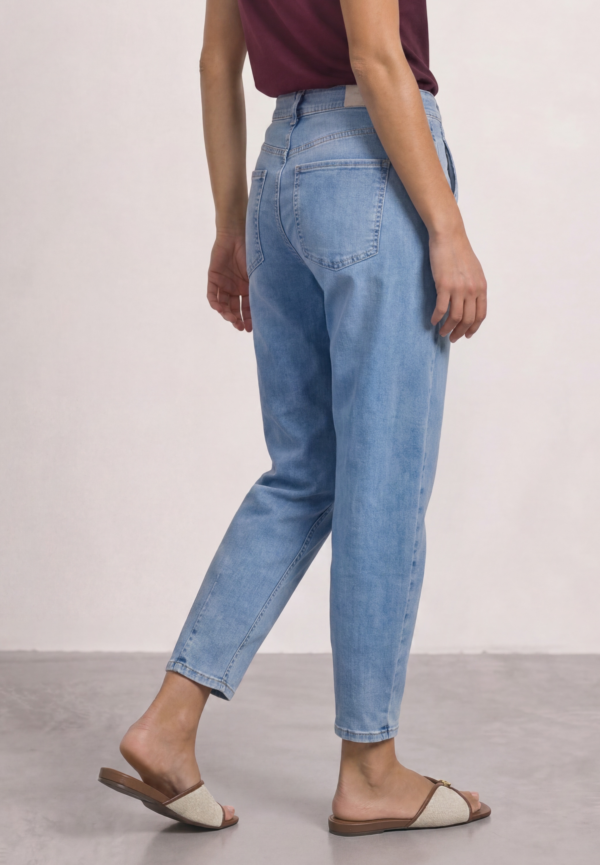 STREET ONE Loose-fit-Jeans »Style Karlie« Barrel Legs - mit Stretch