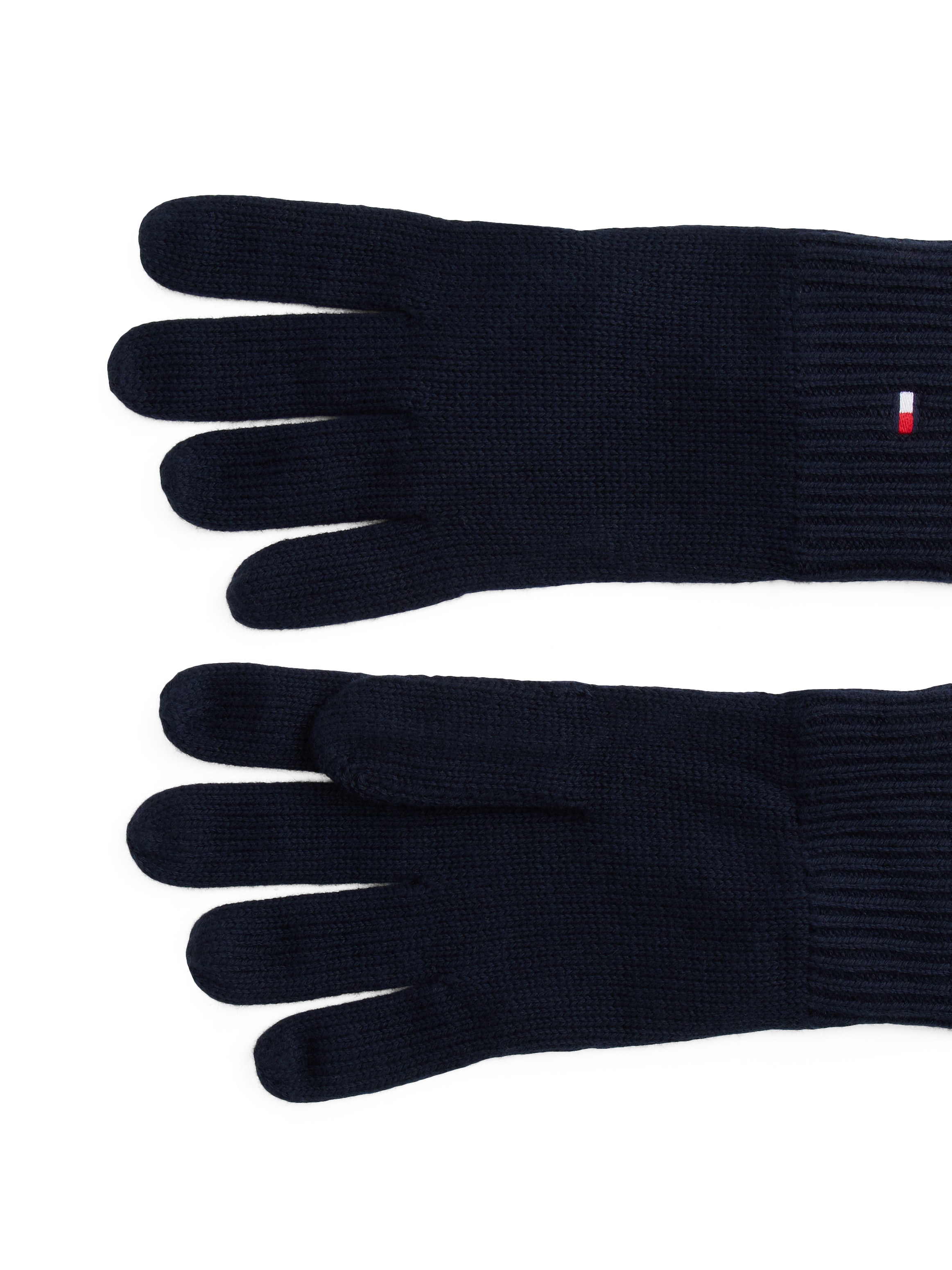 Tommy Hilfiger Gants tricotés »ESSENTIALS FLAG GLOVES« mit Logostickerei