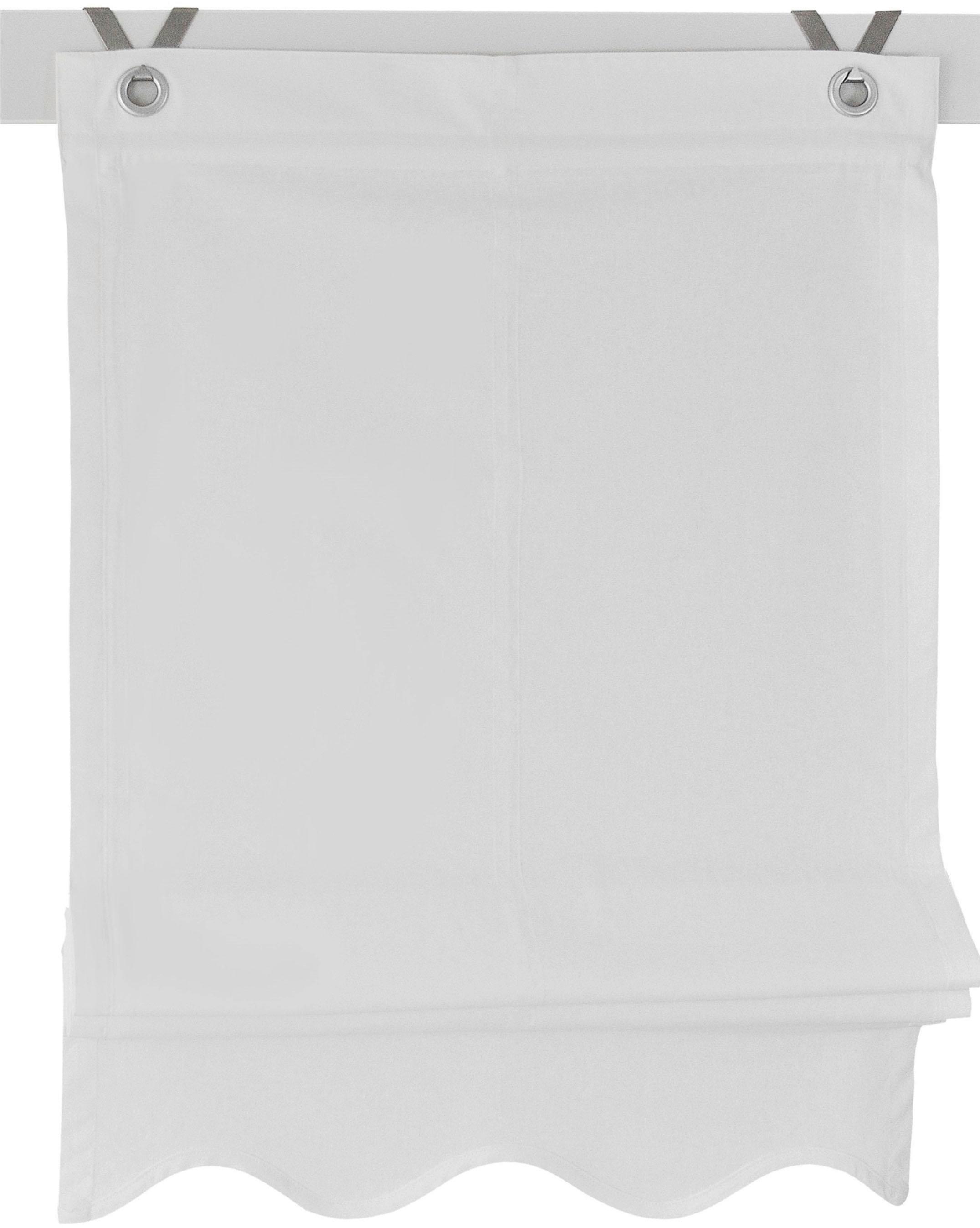 Image of Kutti Raffrollo »Olivia«, mit Hakenaufhängung, ohne Bohren, freihängend, mit Ösen, incl. Fensterhaken bei Ackermann Versand Schweiz