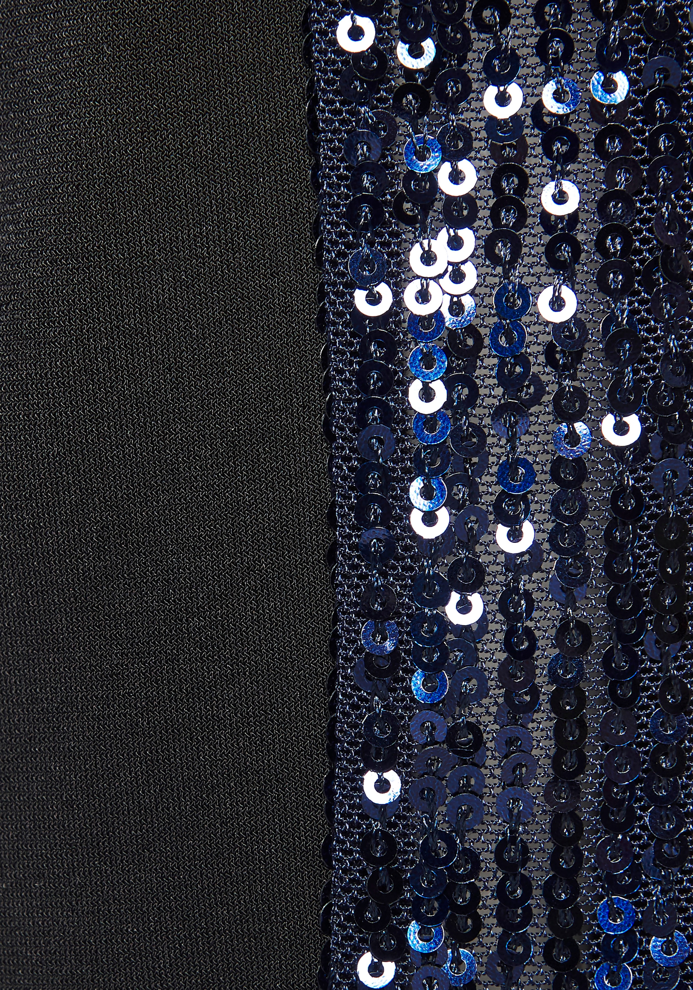 LASCANA Veste chemisier mit Pailettenbesatz, Partyjacke, festlich