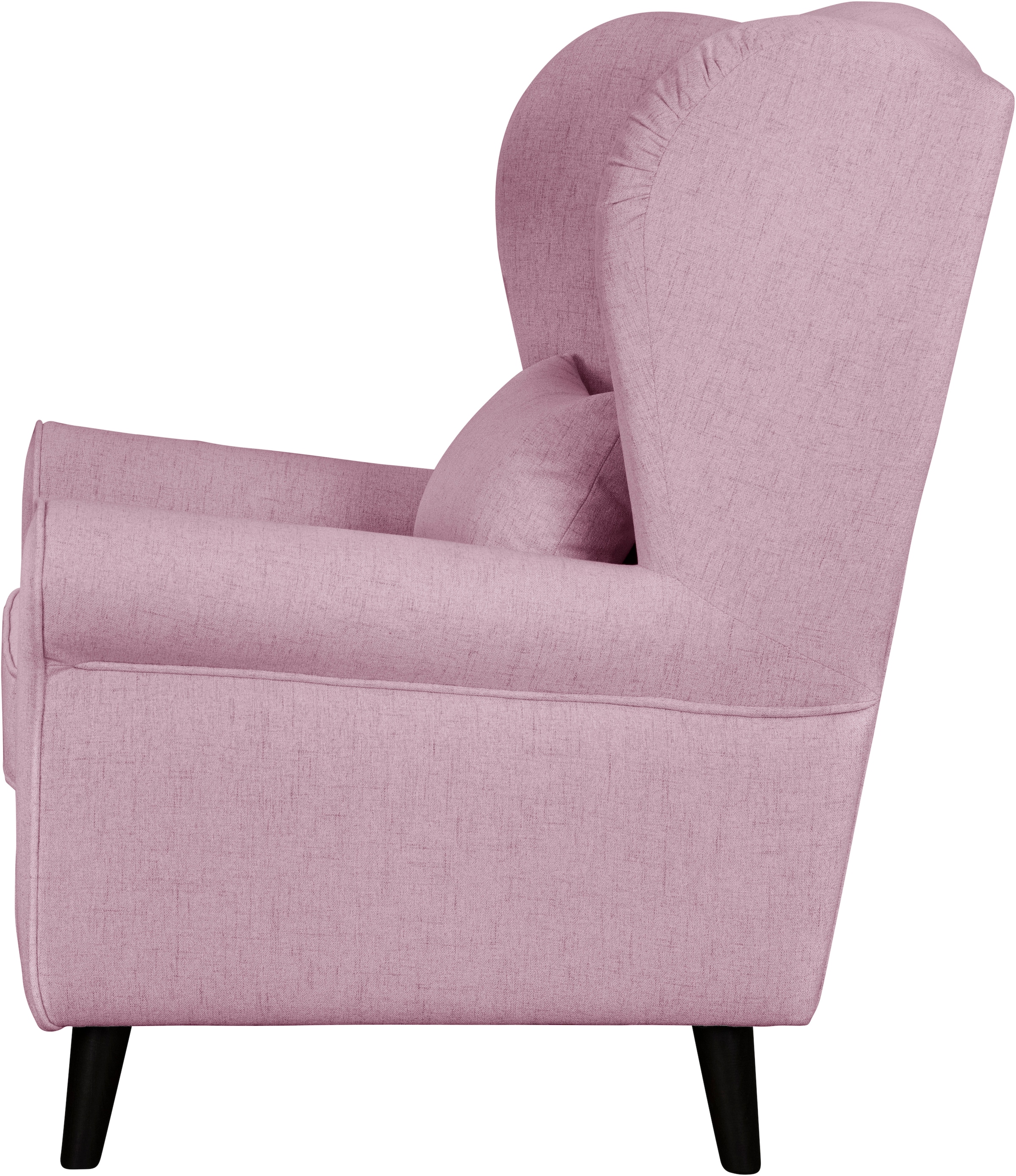 Home affaire Sessel »Ohrensessel CHISTELLE, wahlweise mit Polsterhocker«, mit Wellenunterfederung, Masse: B/T/H: 81/87/99 cm