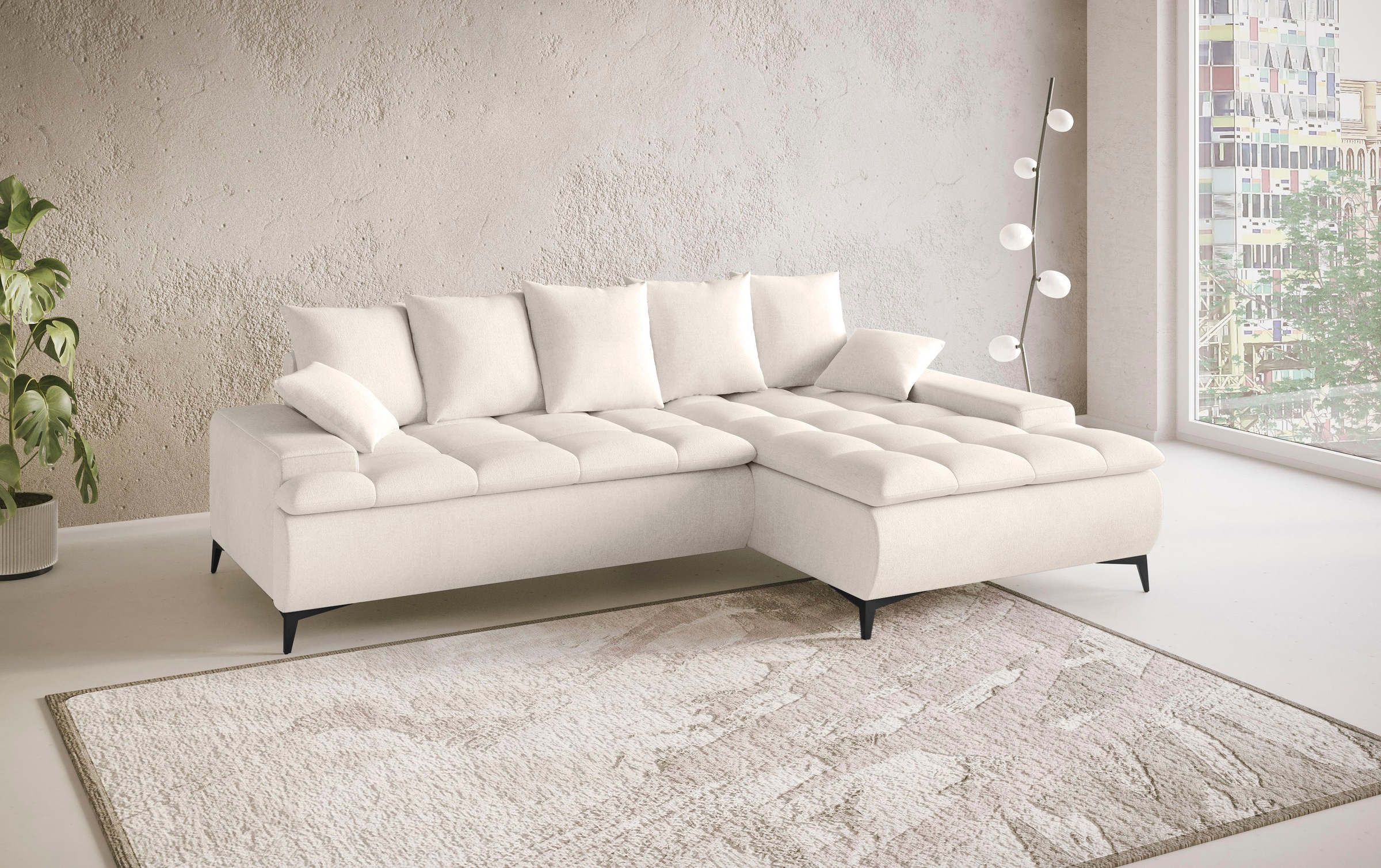 Mr. Couch Ecksofa »Haiti III, L-Form«, Mit Kaltschaum, bis 140 kg belastbar