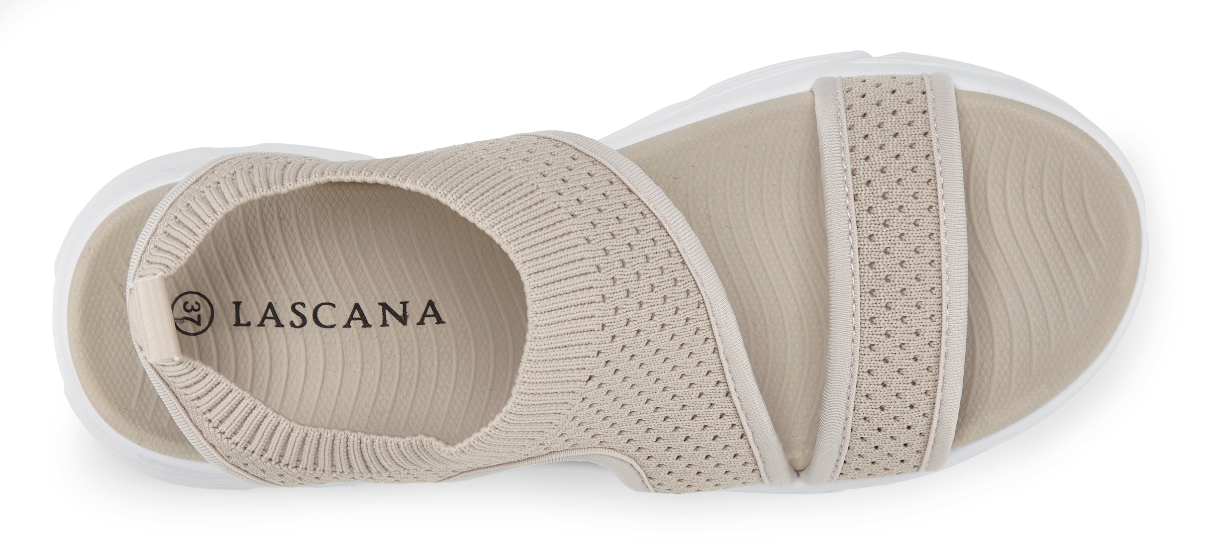 LASCANA Sandale »Sommerschuh«  Sandalette, Sommerschuh aus elastischem Textil besonders leicht VEGAN
