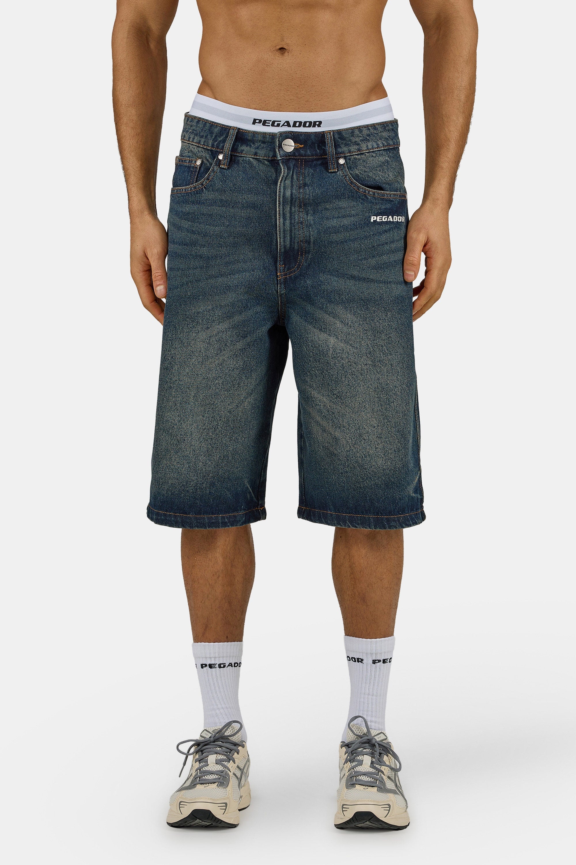 Image of PEGADOR Jeansshorts "Kolar Jorts" Baumwolle, regular fit
