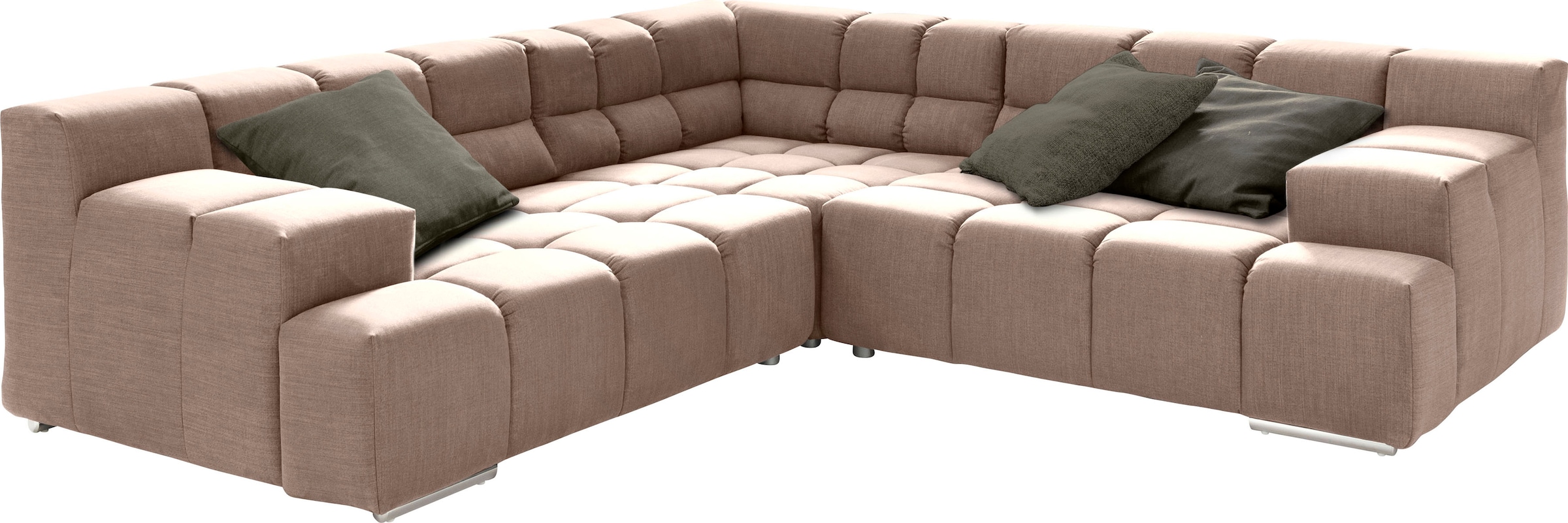 designwerk Ecksofa »Temple L-Form, tolles Designsofa«, mit Sitztiefenverstellung