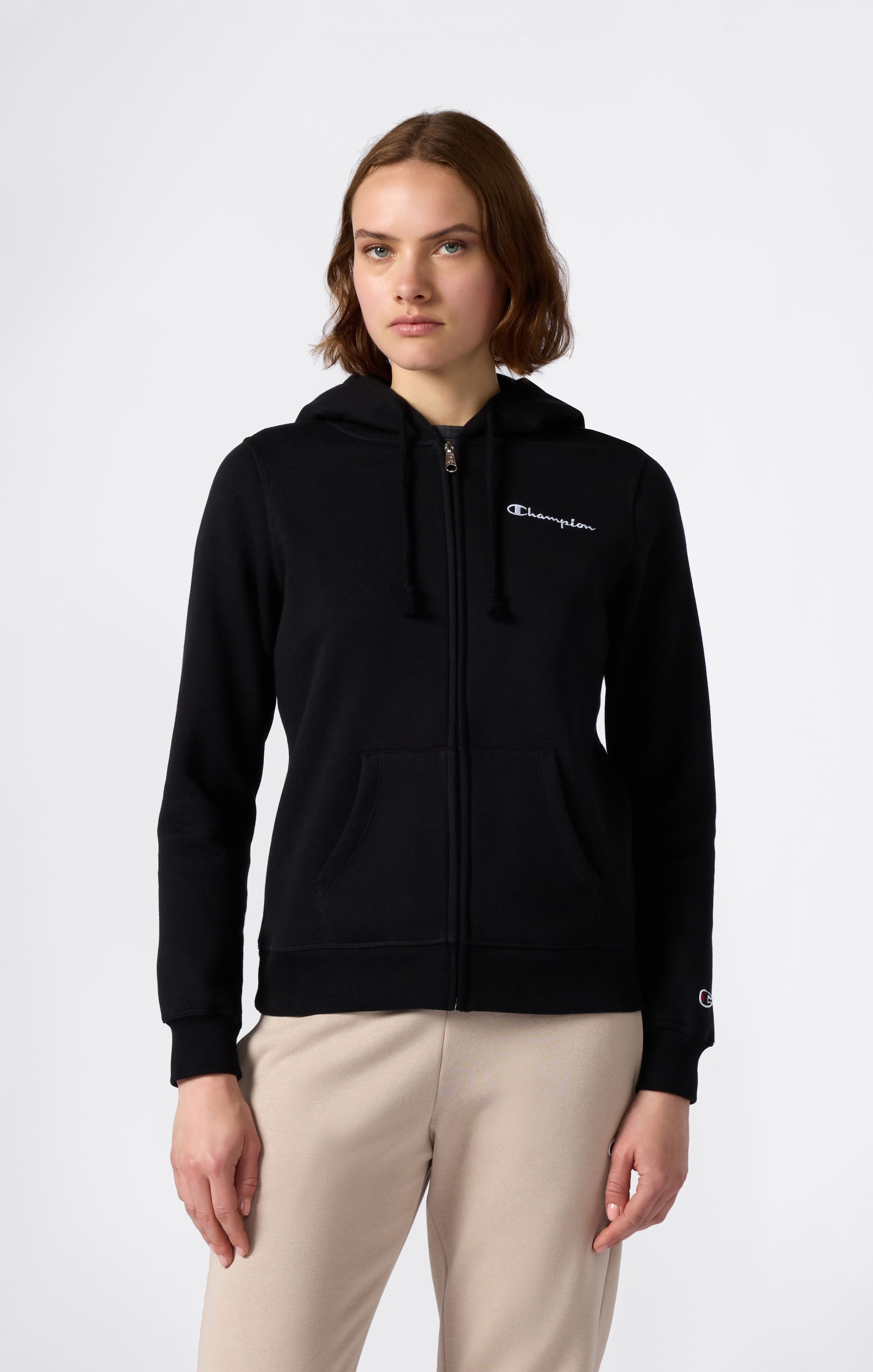 Image of Champion Kapuzensweatjacke aus Baumwolle und Polyester, in den Grössen XS bis XXL