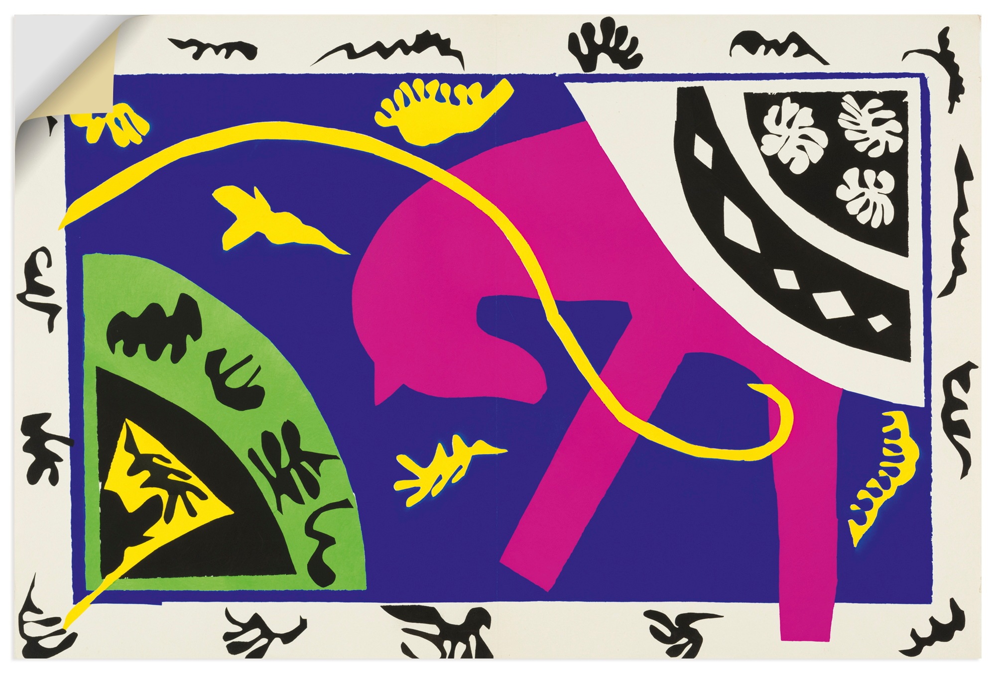 Image of Artland Wandbild "Pferd, Kunstreiterin und Clown. 1947" Pferdebilder 1 Stk. tlg. als Alubild, Leinwandbild, Poster, Wandaufkleber in verschied. Grössen