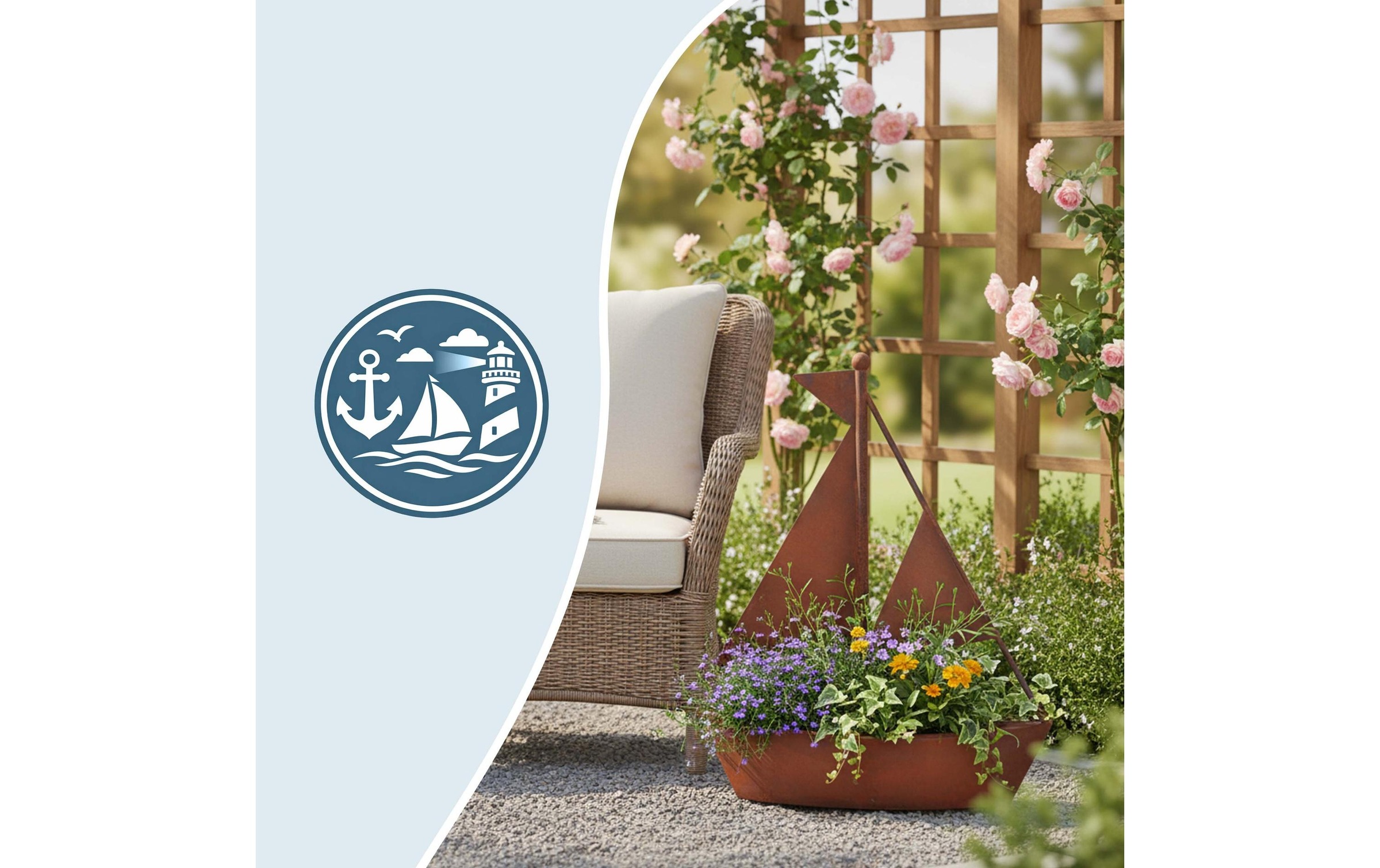 Image of relaxdays Blumentopf "Schiff"