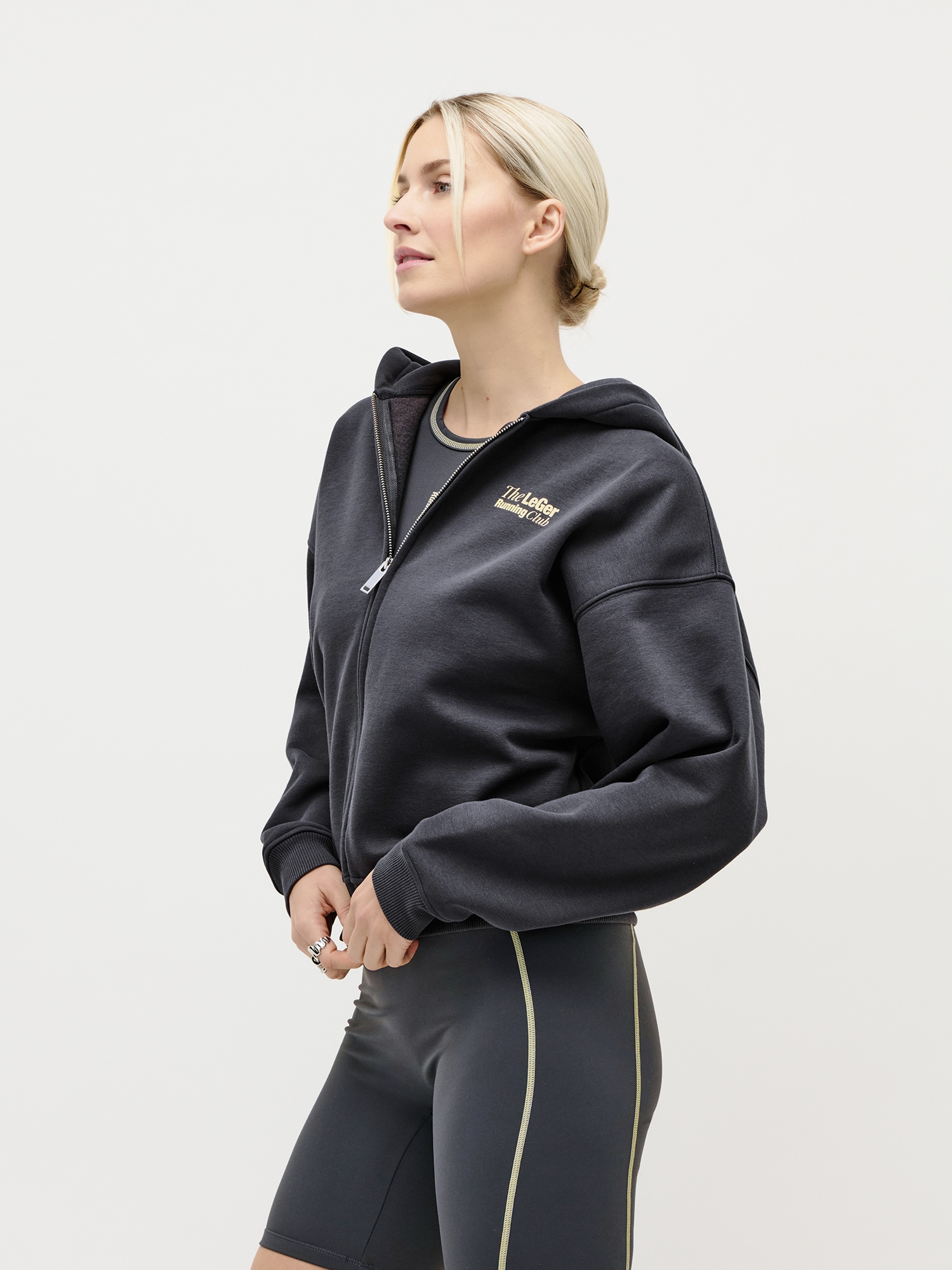 LeGer Sweat à capuche »Admira, LeGer by Lena Gercke« Baumwoll-Mix, mit Backprint & Kontrastdetails