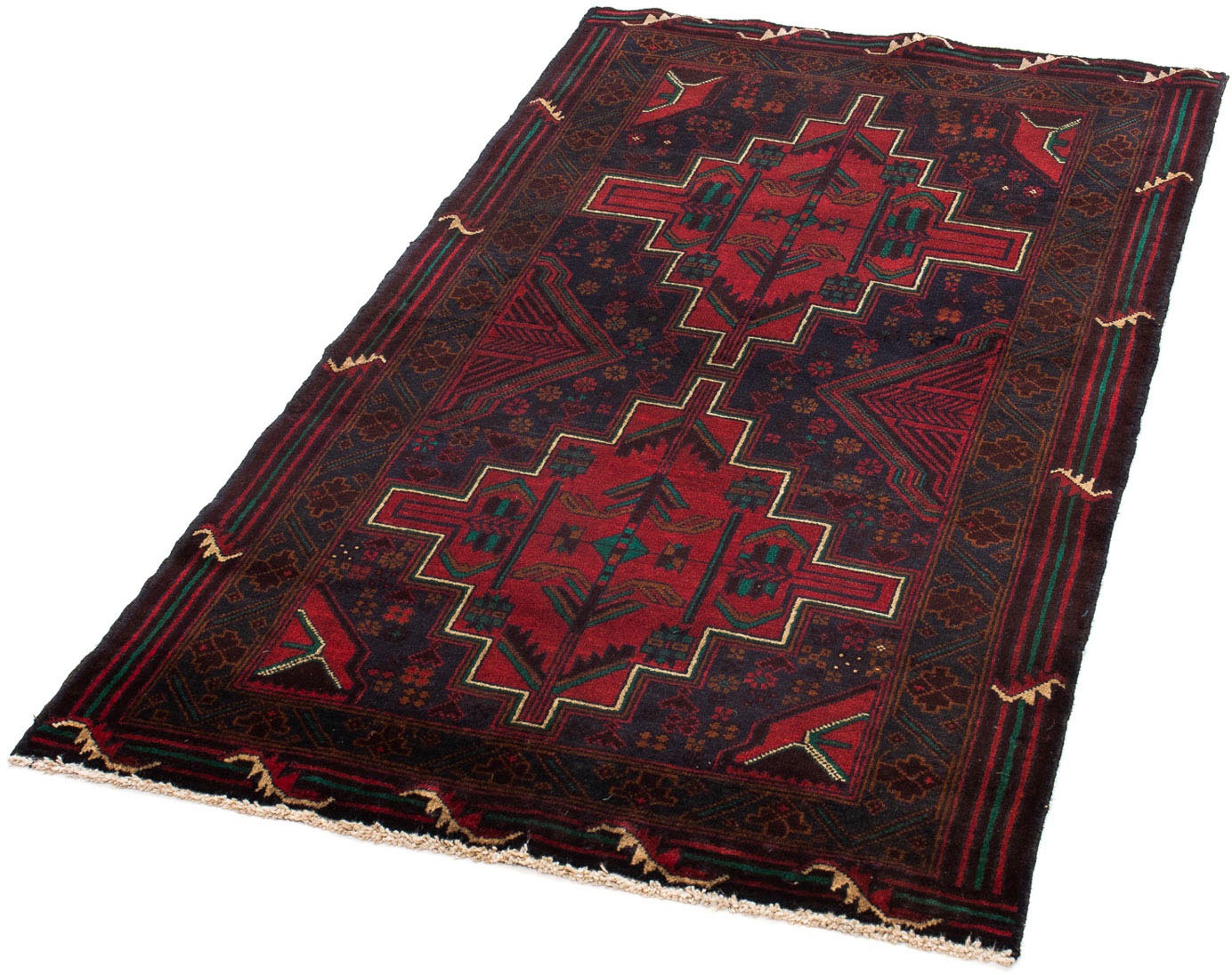 Image of morgenland Orientteppich »Belutsch - 148 x 83 cm - dunkelblau«, rechteckig, 8 mm Höhe, Wohnzimmer, Handgeknüpft, Einzelstück mit Zertifikat bei Ackermann Versand Schweiz