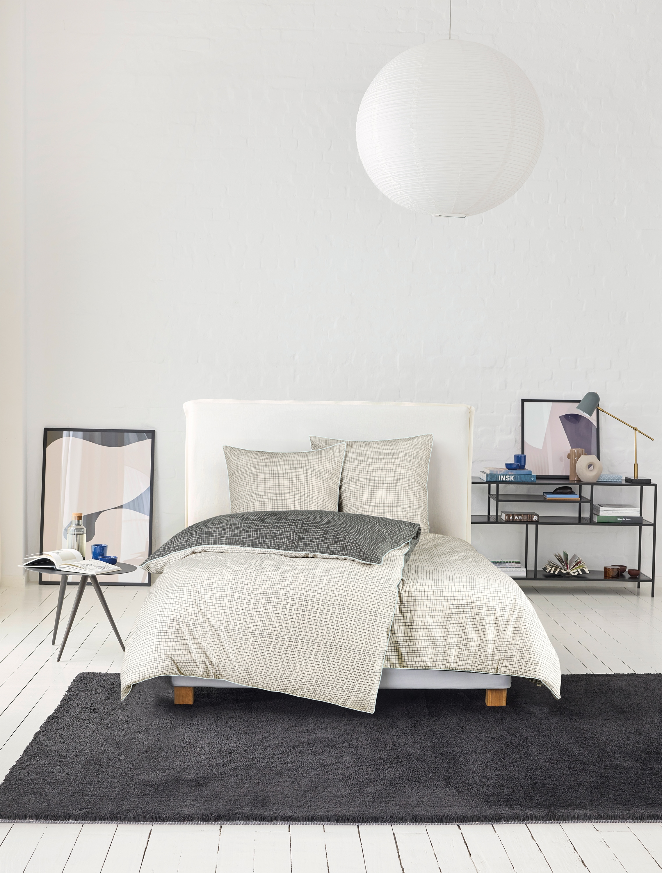 Image of Esprit Wendebettwäsche "Grid" 2 Stk. aus reiner Baumwolle und mit effekvoller Paspel