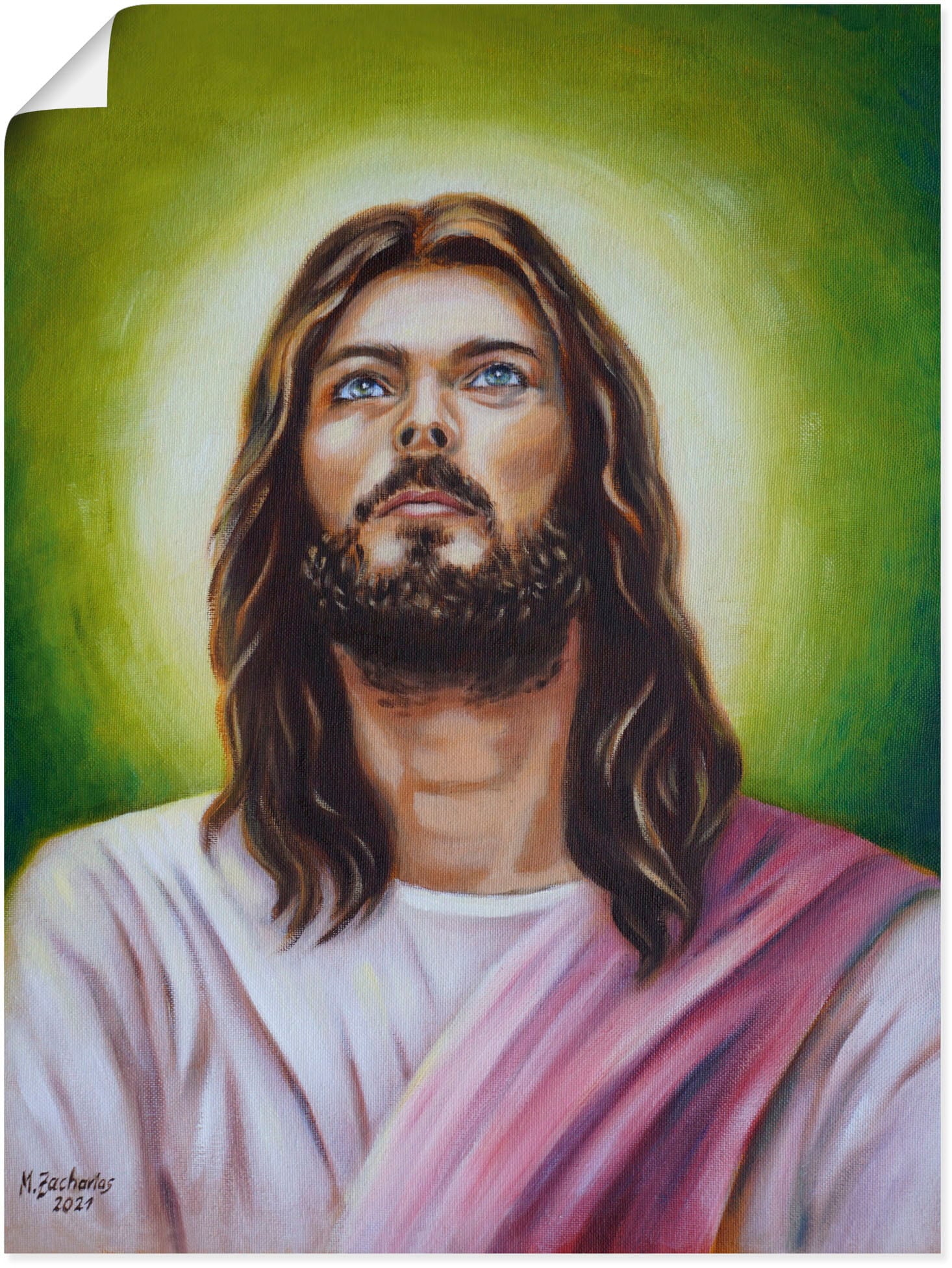 Image of Artland Poster "Jesus Christus Porträt" Christliche Bilder 1 Stk. tlg. ohne Rahmen