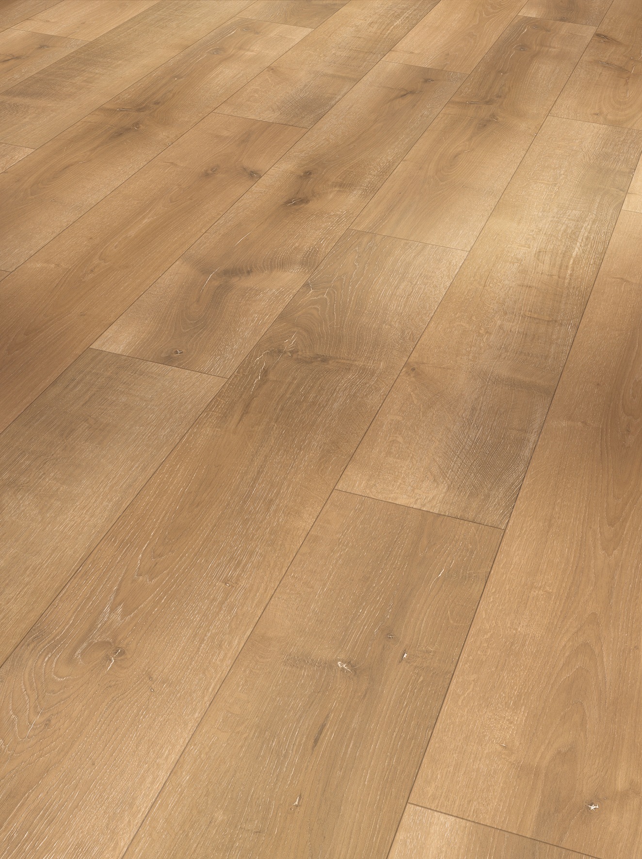 Image of PARADOR Laminat »Basic 400 M4V Eiche Monterey«, (Set), leicht geweisst, Verlegefläche: 2,49 m², matt, für Fussbodenheizung geeignet bei Ackermann Versand Schweiz