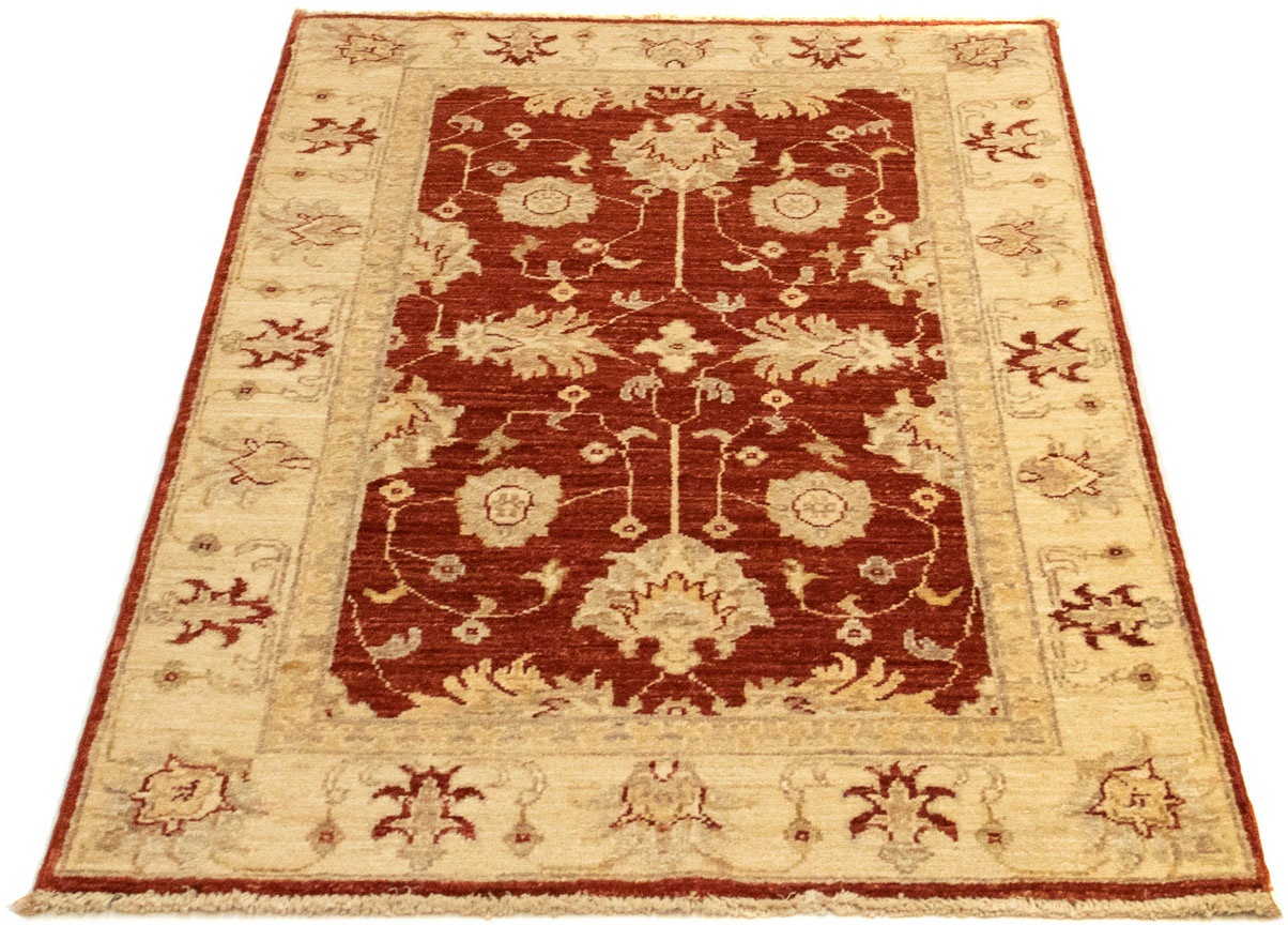 Image of morgenland Orientteppich »Ziegler - 117 x 80 cm - dunkelrot«, rechteckig, 6 mm Höhe, Wohnzimmer, Handgeknüpft, Einzelstück mit Zertifikat bei Ackermann Versand Schweiz