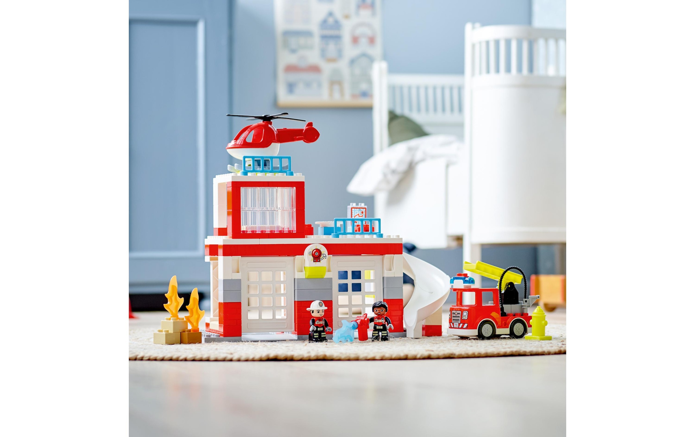 LEGO® Spielbausteine »LEGO DUPLO Feuerwehrwache mit Hub«, (117 St.)