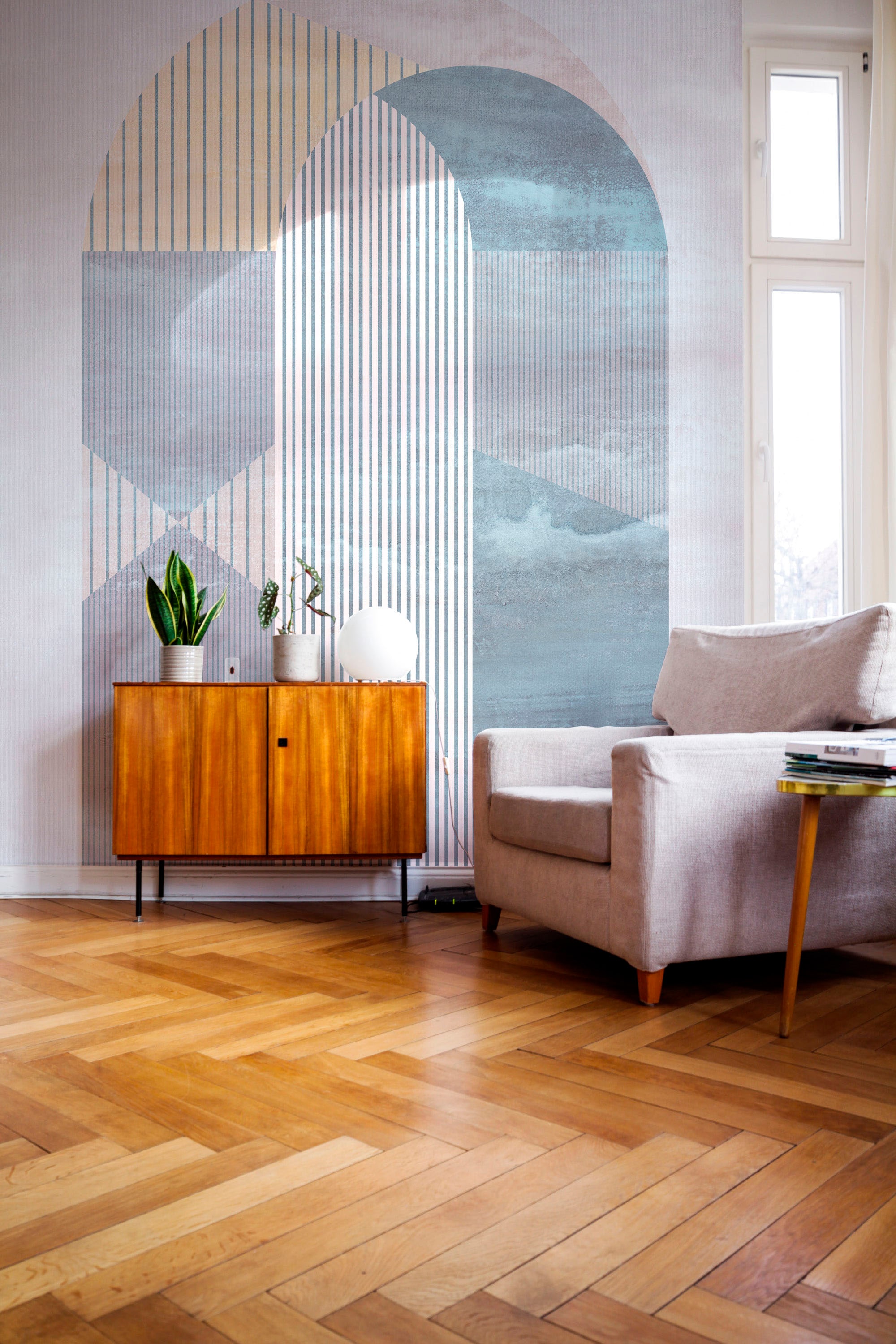 Komar Fototapete »Digitaldruck Vlies - Arched Gate - Grösse 200 x 250 cm«, bedruckt, Wohnzimmer, Schlafzimmer