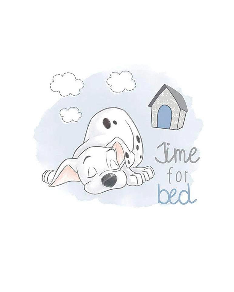 Image of Komar Bild "101 Dalmatiner Bedtime" Disney 1 Stk. tlg. Wandbild zur Dekoration im Kinderzimmer - ohne Rahmen