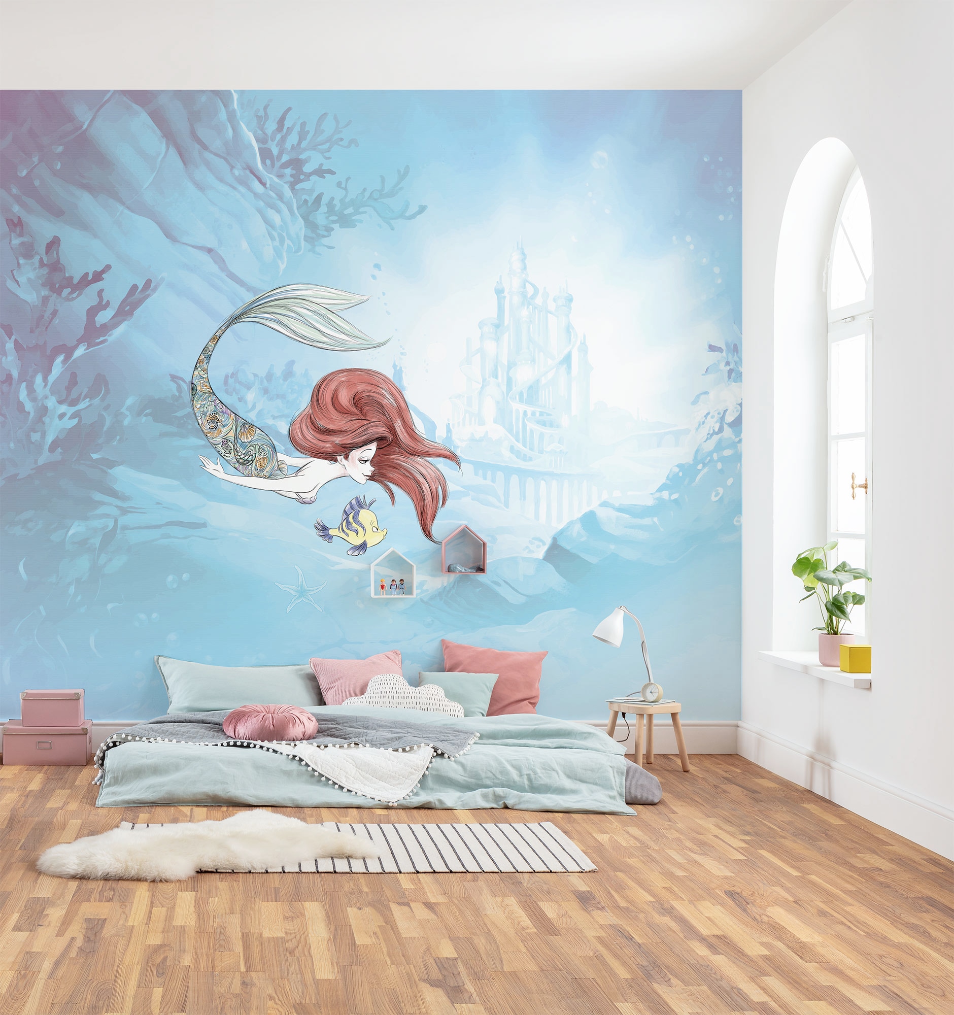 Image of Komar Fototapete "Ariel Under the Sea" bedruckt glatt