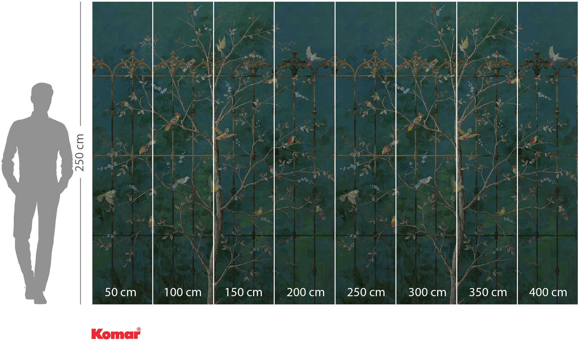 Komar Fototapete »Digitaldruck Vlies - Park Avenue - Grösse 400 x 250 cm«, bedruckt, Wohnzimmer, Schlafzimmer
