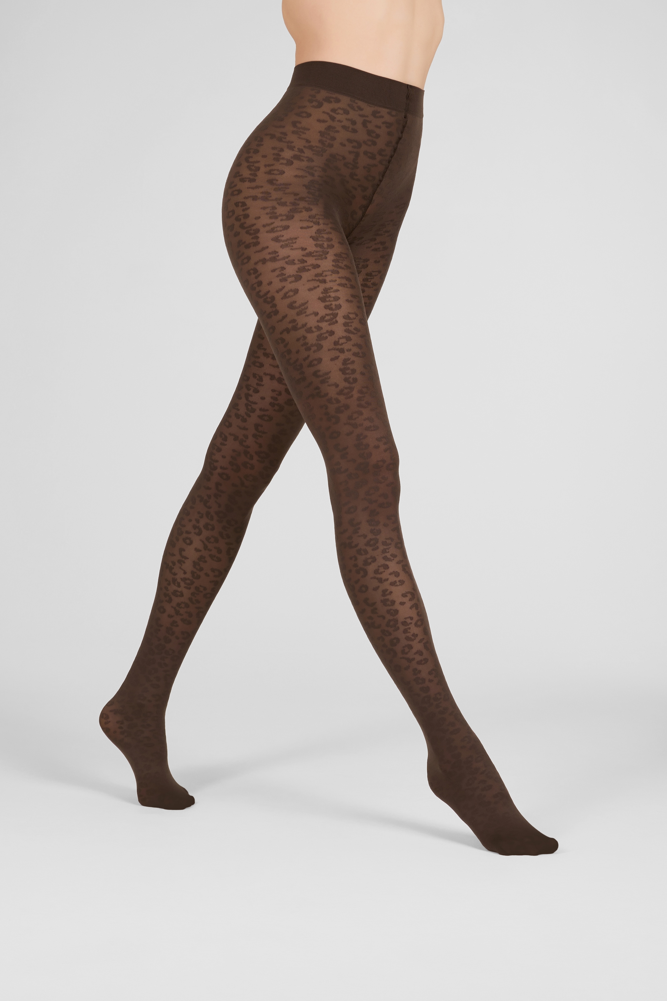 Camano Feinstrumpfhose 50 DEN mit Leopardenmuster, 50 DEN