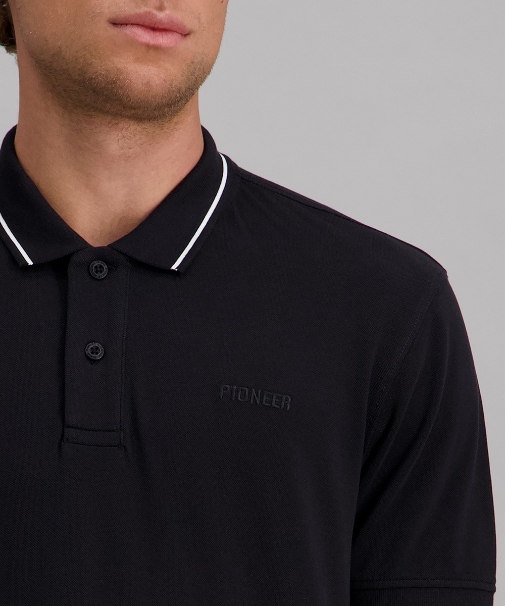 Image of Pioneer Authentic Jeans Poloshirt mit Logo Schriftzug