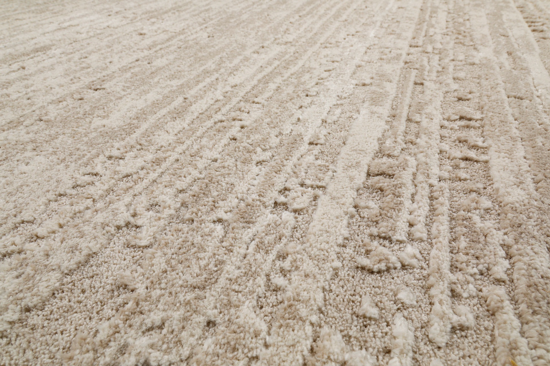 Wecon home Teppich »Peer« rechteckig 18 mm Höhe Gewebt, Hoch-Tief, pflegeleicht, meliertes Muster, Scandi, Wohnzimmer