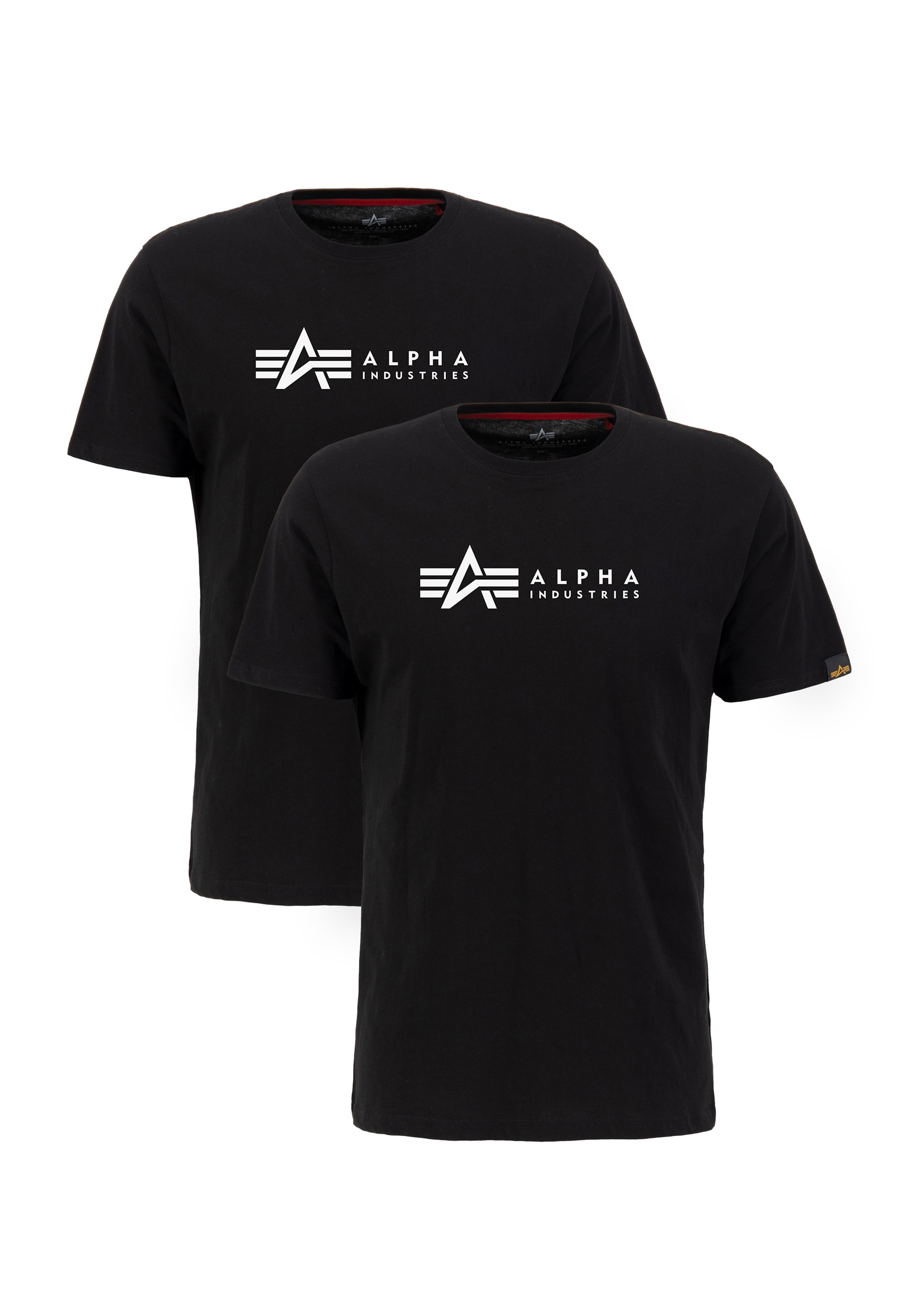 Image of Alpha Industries T-Shirt "Alpha Label T-Shirt 2 Pack"