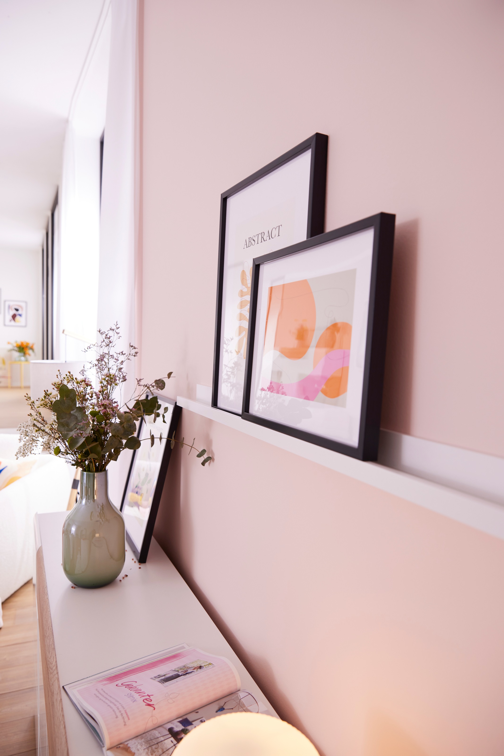 LeGer Home by Lena Gercke Bild »Denise«, Abstrakt-Figuren-Kunst-Gemälde, (1 St.), HD Premium Poster-Druck inkl. Holzrahmen