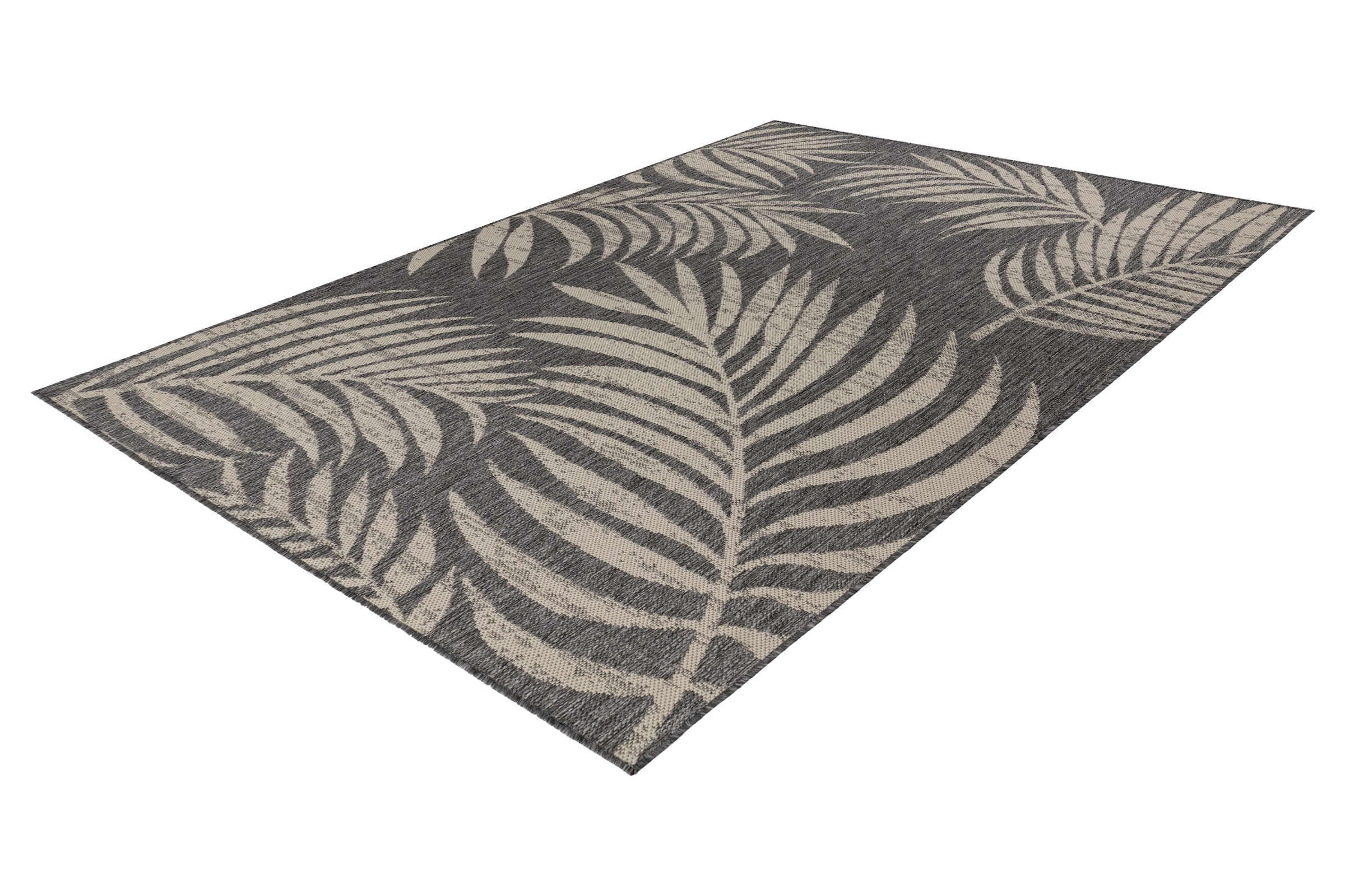 Kayoom Tapis »Nibru 725« Rectangulaire 5 mm Höhe Flachgewebe, In- und Outdoor geeignet, schnell trocknend, floral