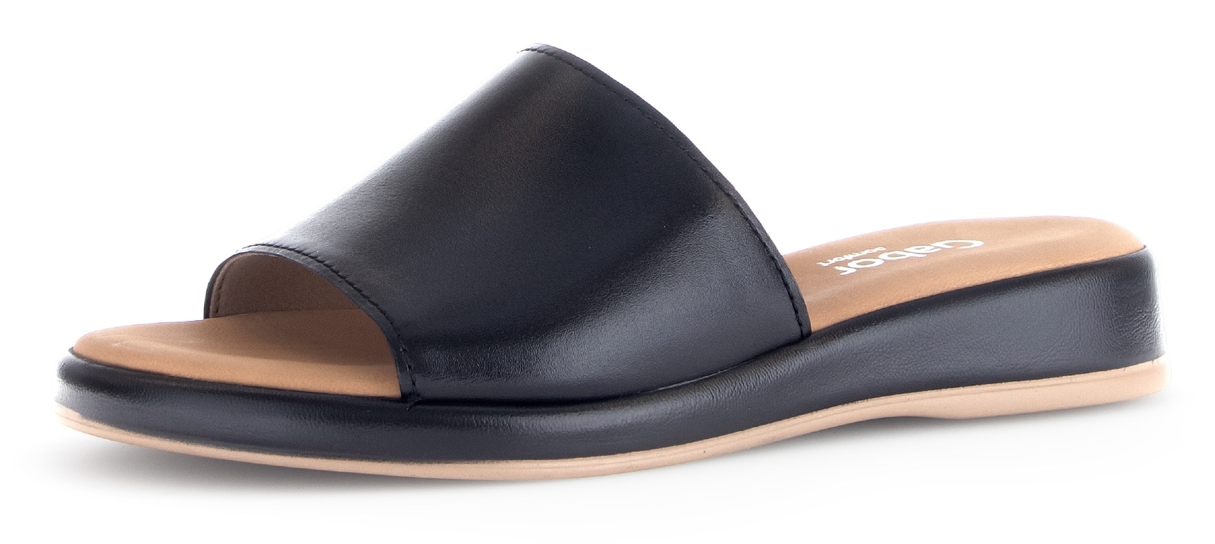 Image of Gabor Pantolette "RHODOS", Sommerschuh, Komfortschuh, kleiner Stretcheinsatz, Weite G (=weit)