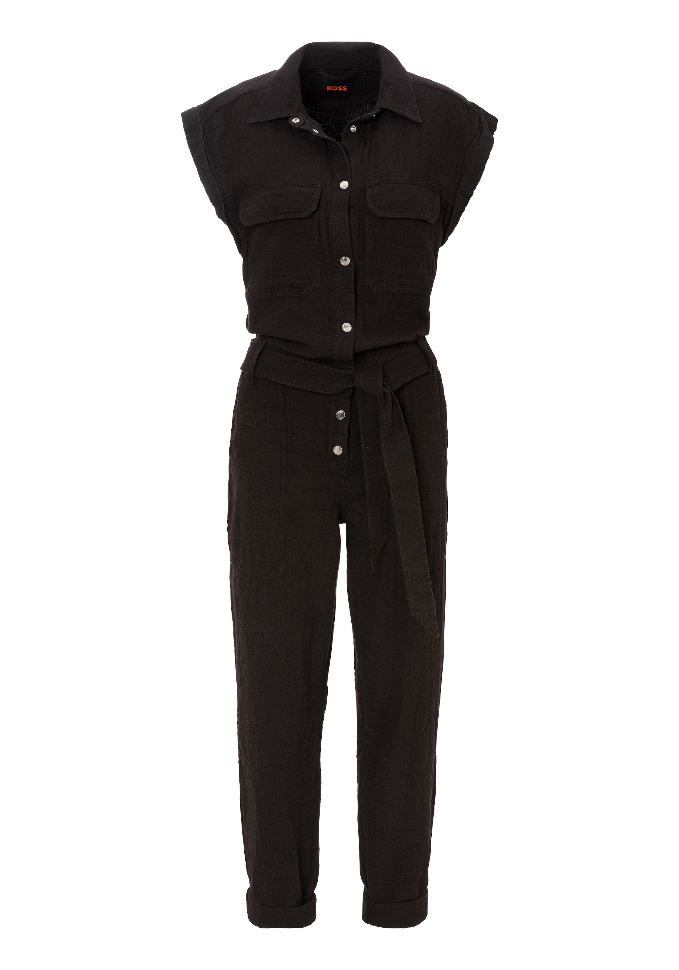 BOSS ORANGE Jumpsuit »C_Deska-W Premium Damenmode«, mit Bindegürtel