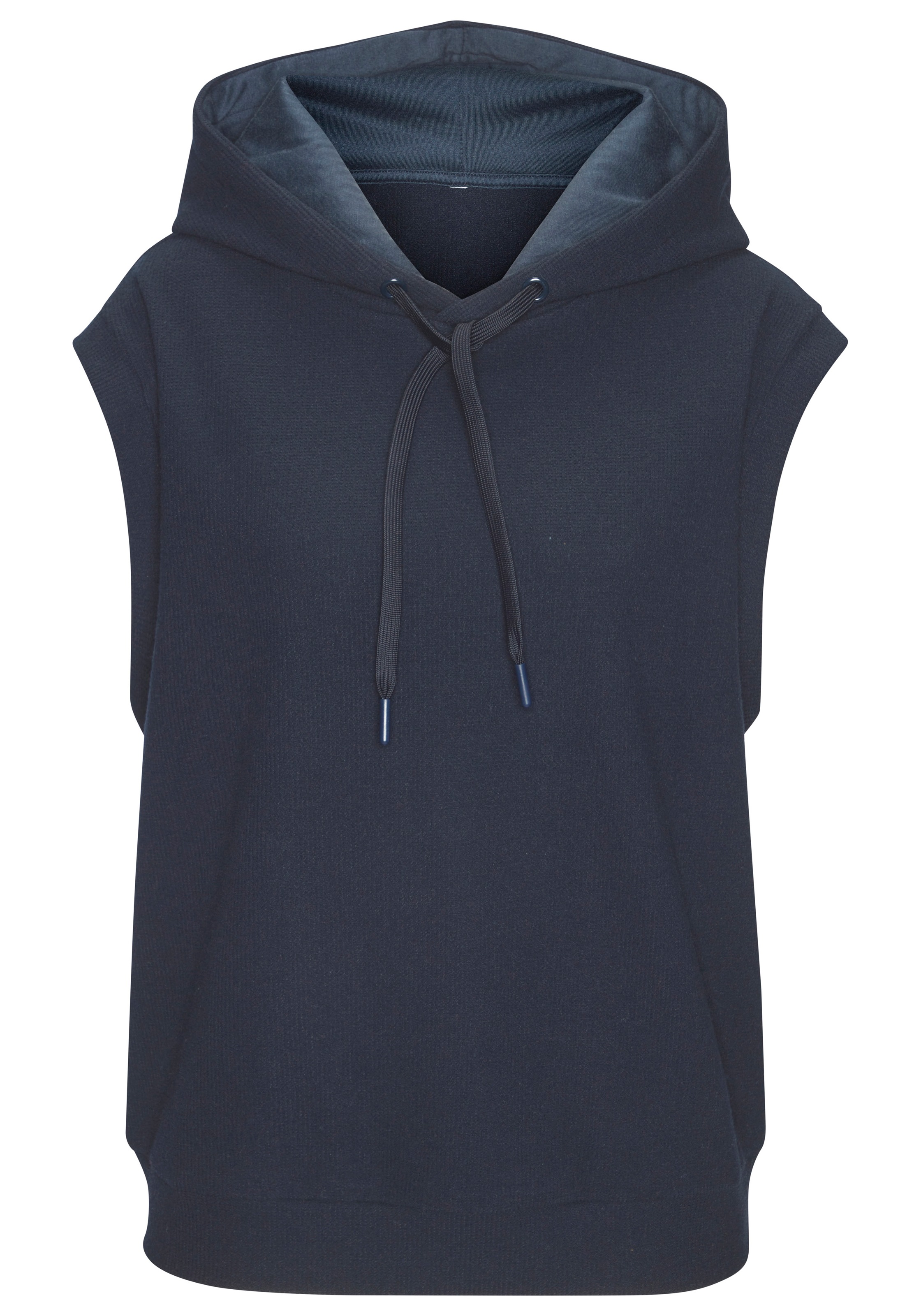 LASCANA Kapuzensweatshirt , in modischer Piqué-Optik
