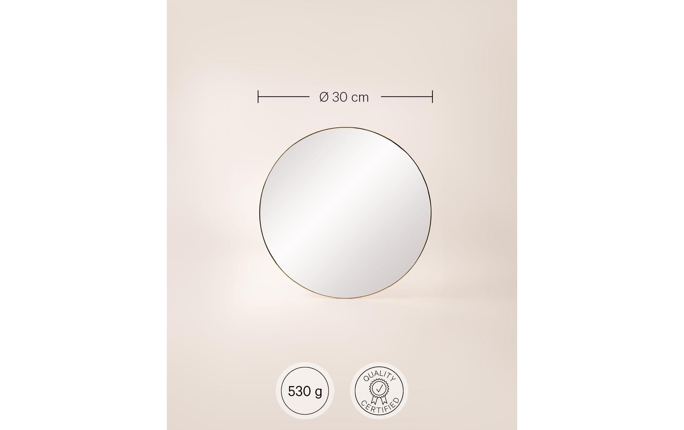 Esmée Spiegel »Ø 30 cm, Goldfarben«