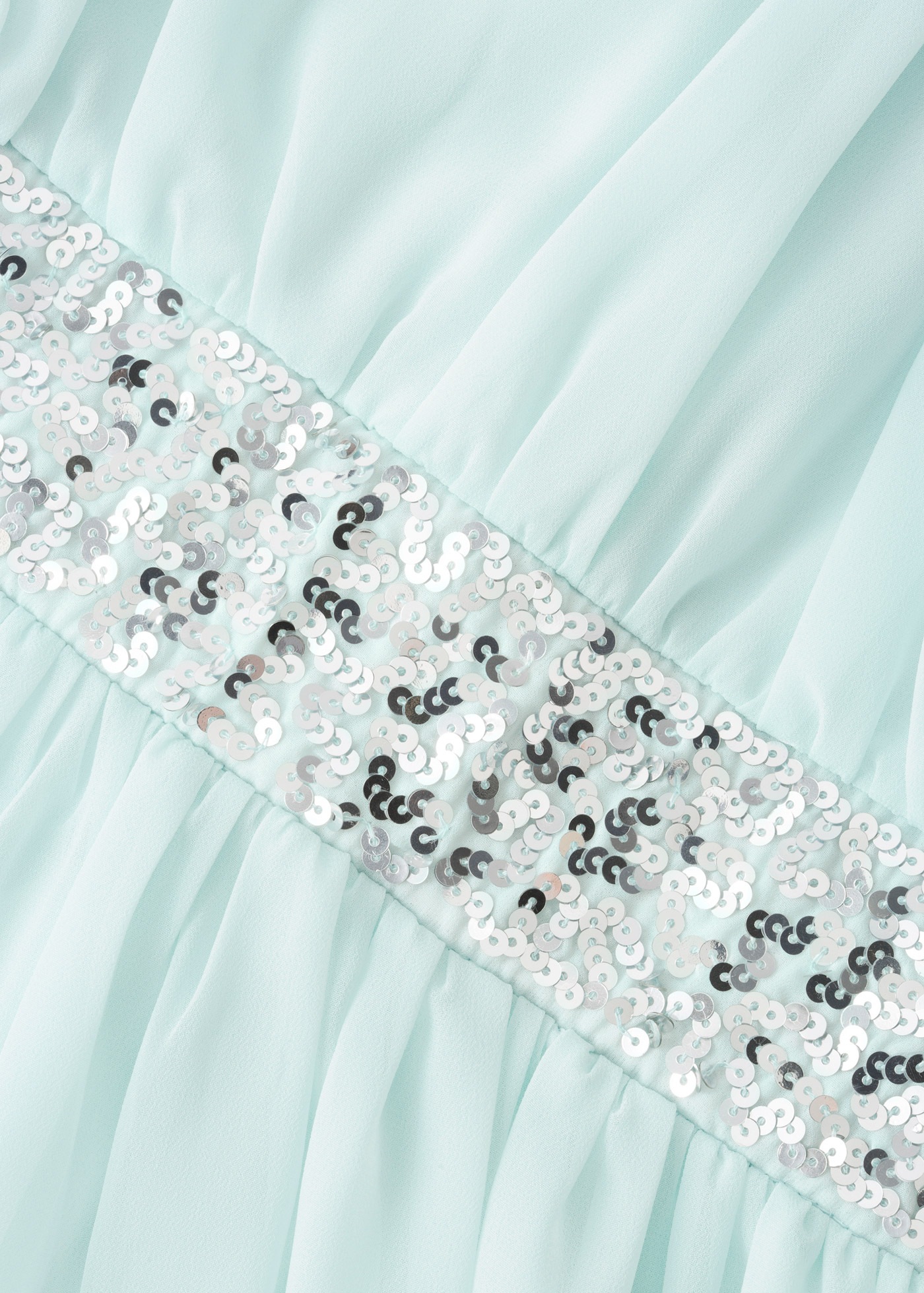 bonprix Robe en mousseline de soie aus Chiffon, mit elastischem Bündchen, gefüttert