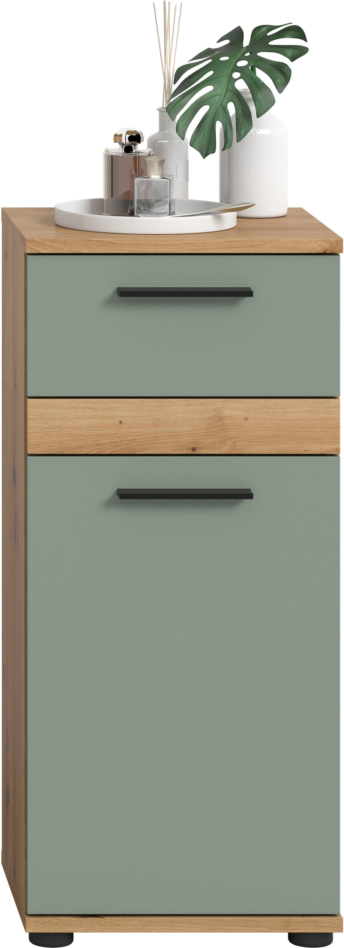 welltime Unterschrank »LUCCA, Breite 35cm, 1 Tür (TA wechselbar), 1 Schubkasten«