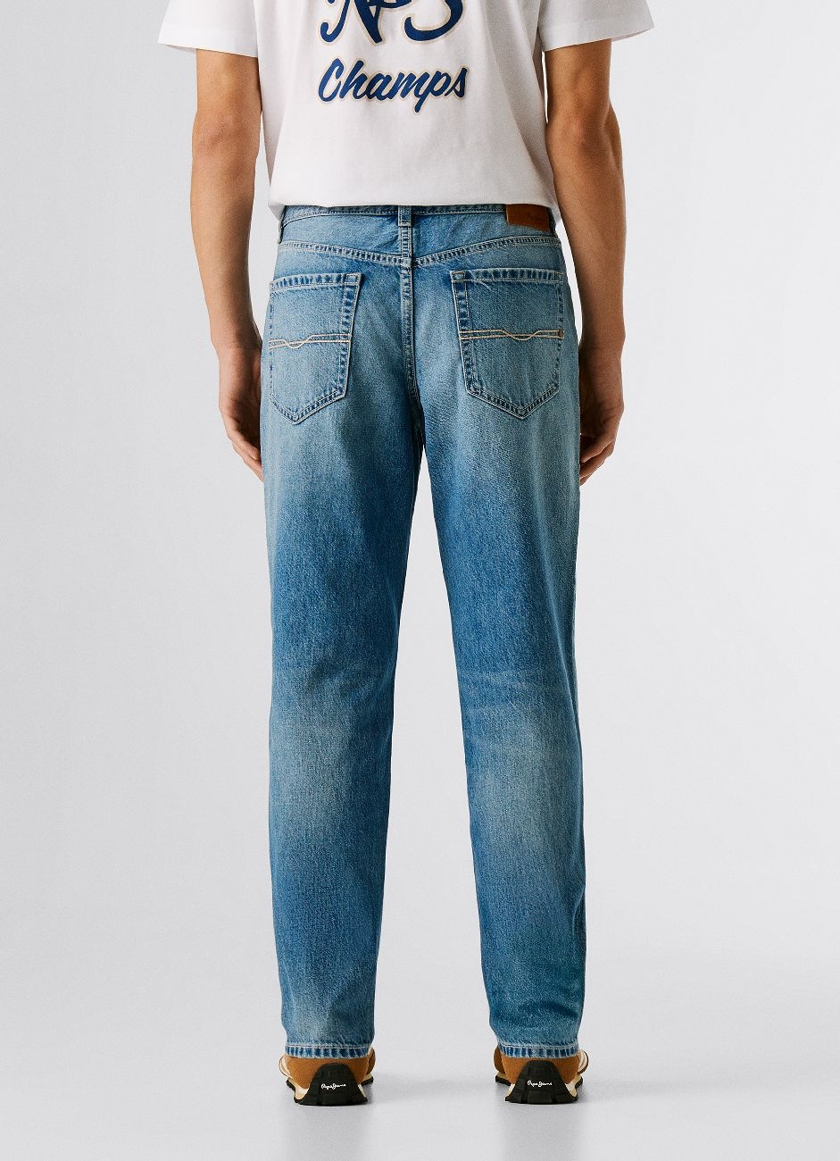 Pepe Jeans 5-Pocket-Jeans »TAPERED JEANS CAMDEN« aus Baumwoll-Denim, tiefer Schritt