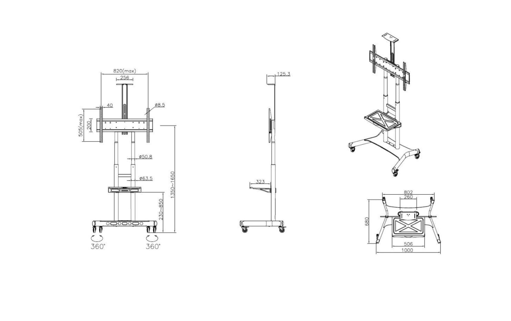 TV-Ständer »Multibrackets Basic 180«