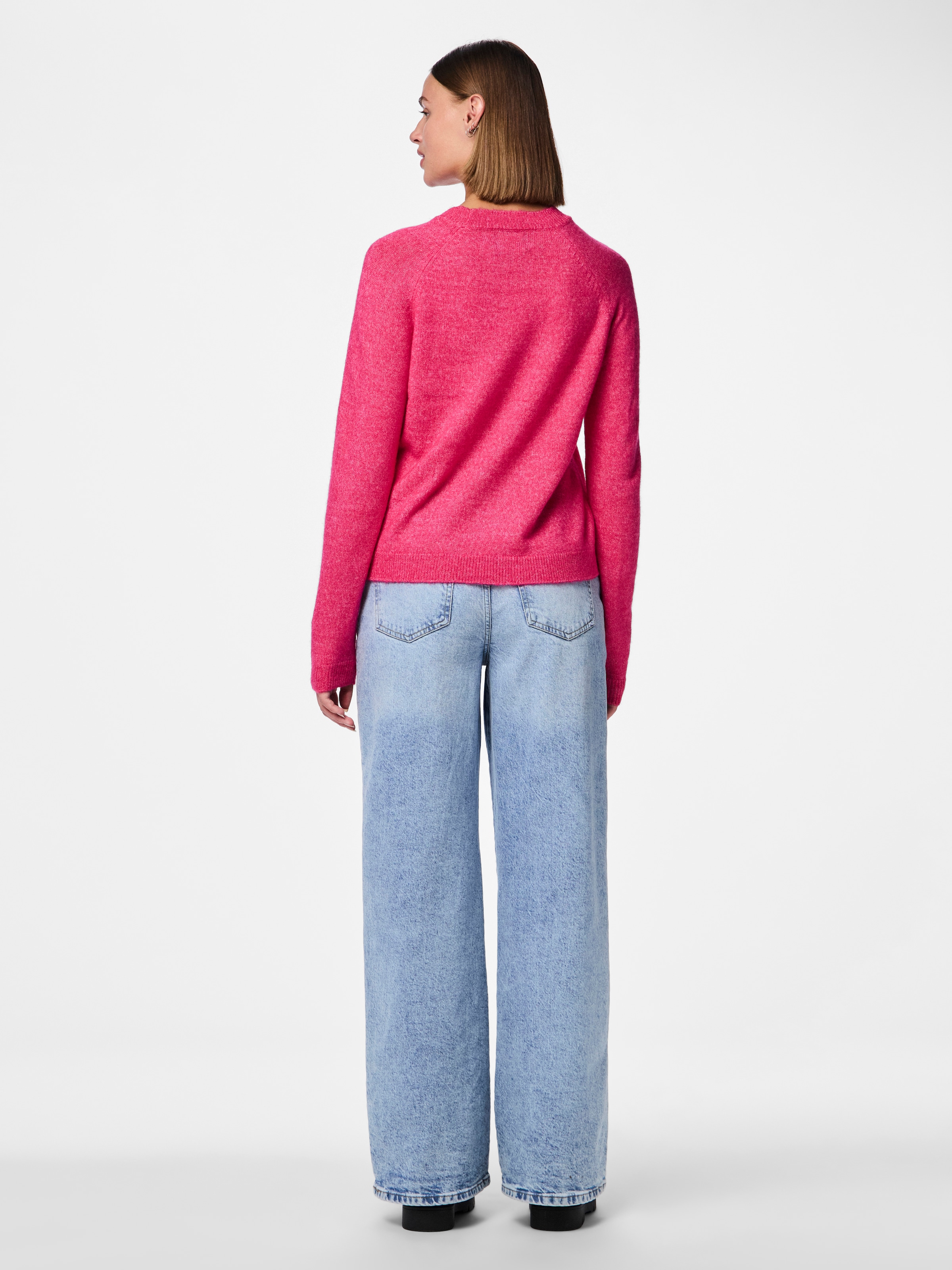 pieces Strickpullover »PCJULIANA LS O-NECK KNIT NOOS BC«
