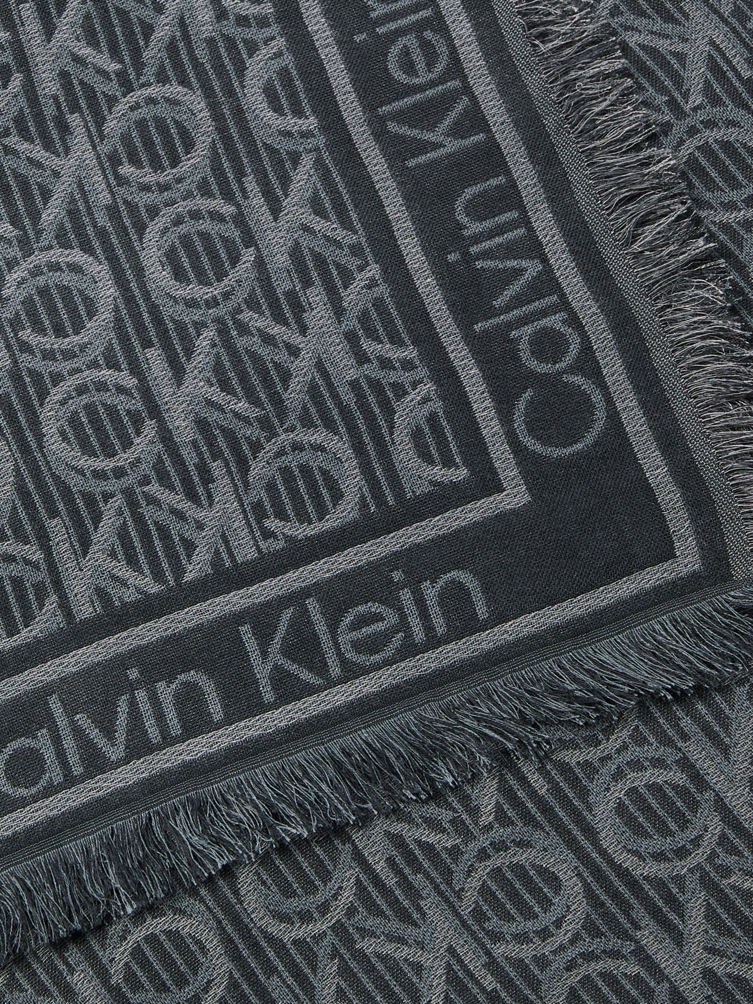 Calvin Klein Modeschal »Monogram Jaquard Schal«, Mit Markenlogoprint