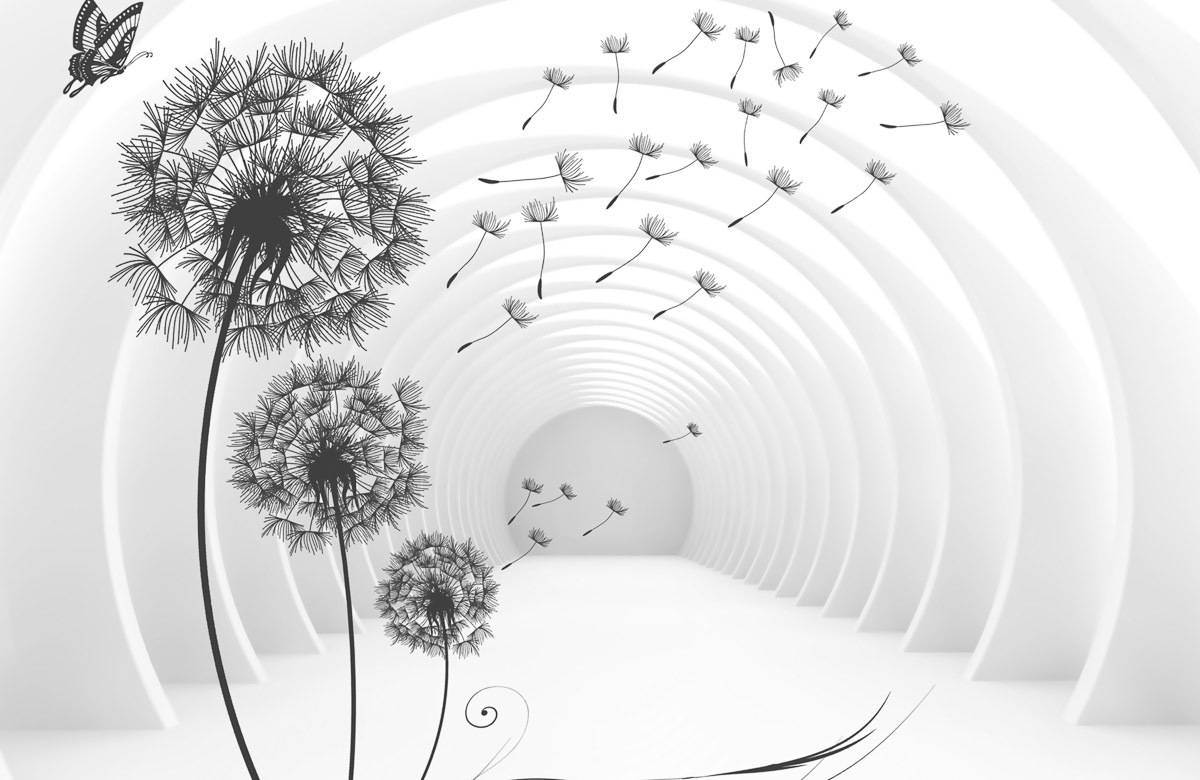 Image of Papermoon Fototapete »Pusteblumen«, Vliestapete, hochwertiger Digitaldruck, inklusive Kleister bei Ackermann Versand Schweiz