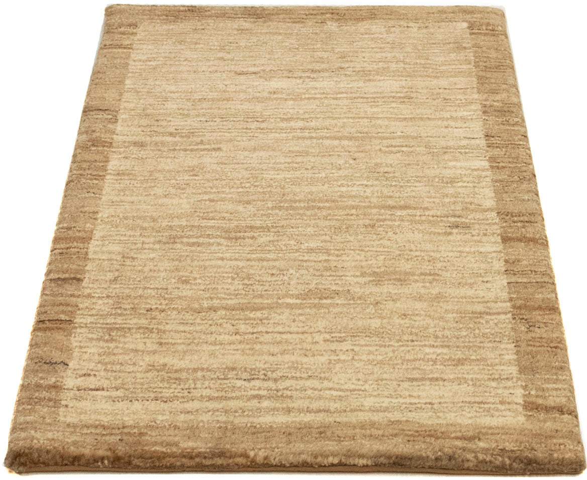 morgenland Wollteppich Teppich »Gabbeh kaufen rechteckig, handgeknüpft handgeknüpft natur«