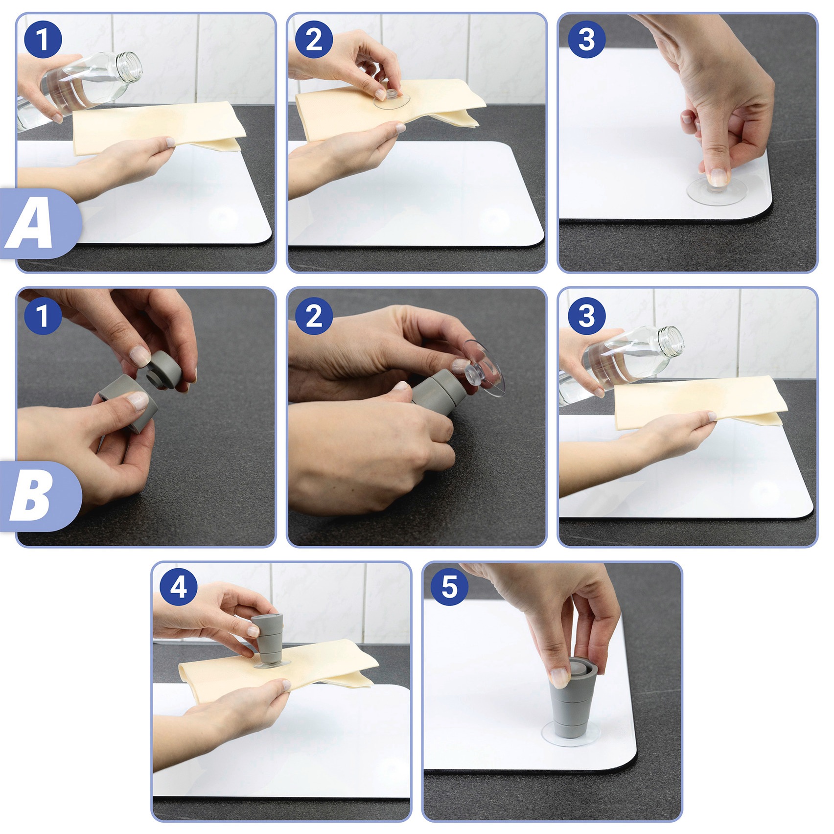 WENKO Plaque de recouvrement de la cuisinière »Universal Modell Kräuter« Herdabdeckung für alle Herdarten, kratzfest, mit rutschfesten Füssen